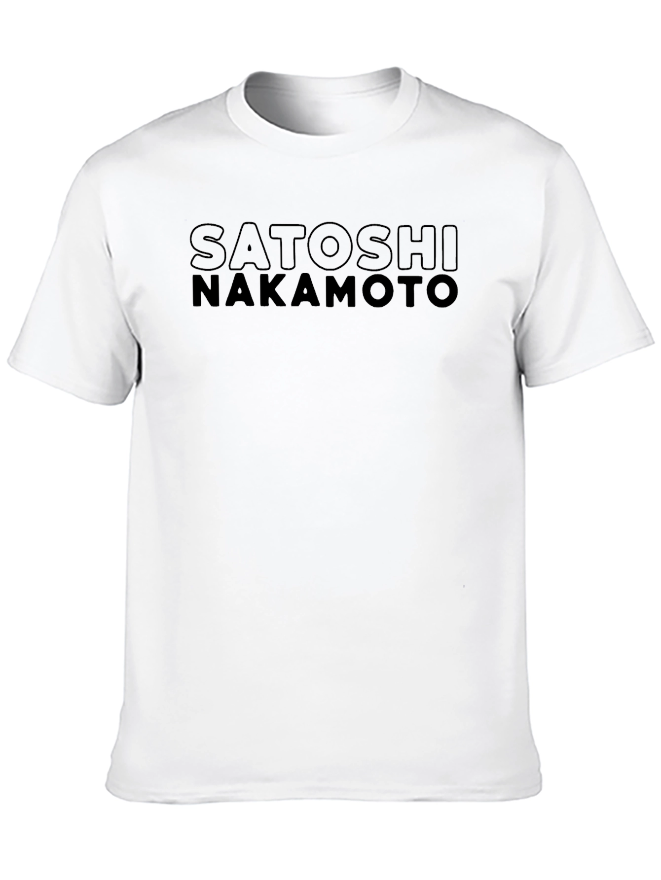 Satoshi Nakamoto Black T-Shirt Bitcoin Crypto