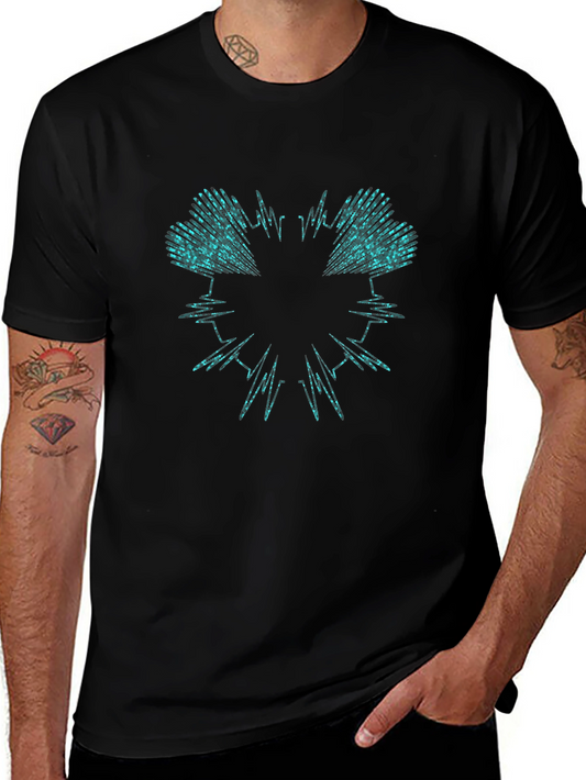 Abstract Graphic Tee - Black