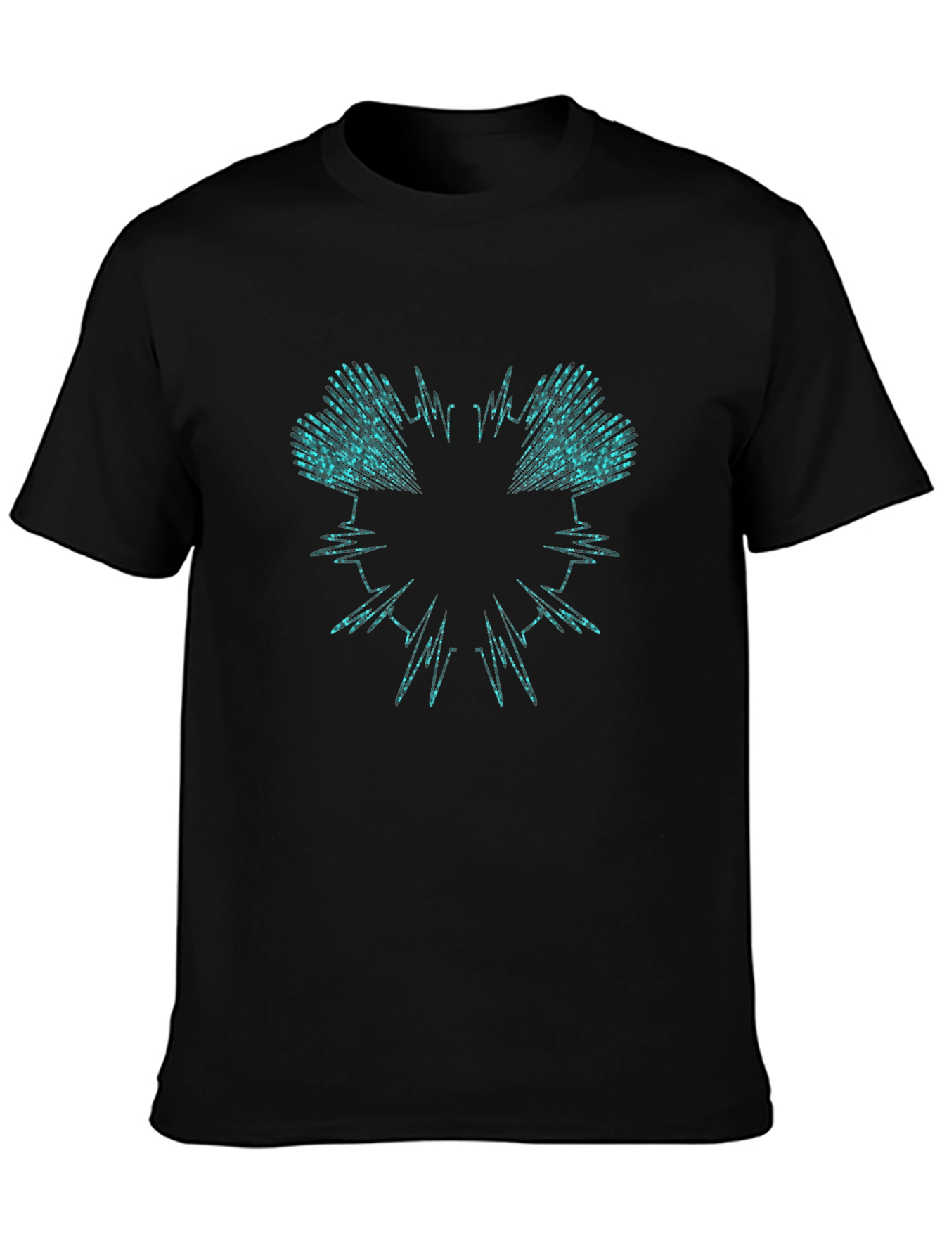 Abstract Graphic Tee - Black
