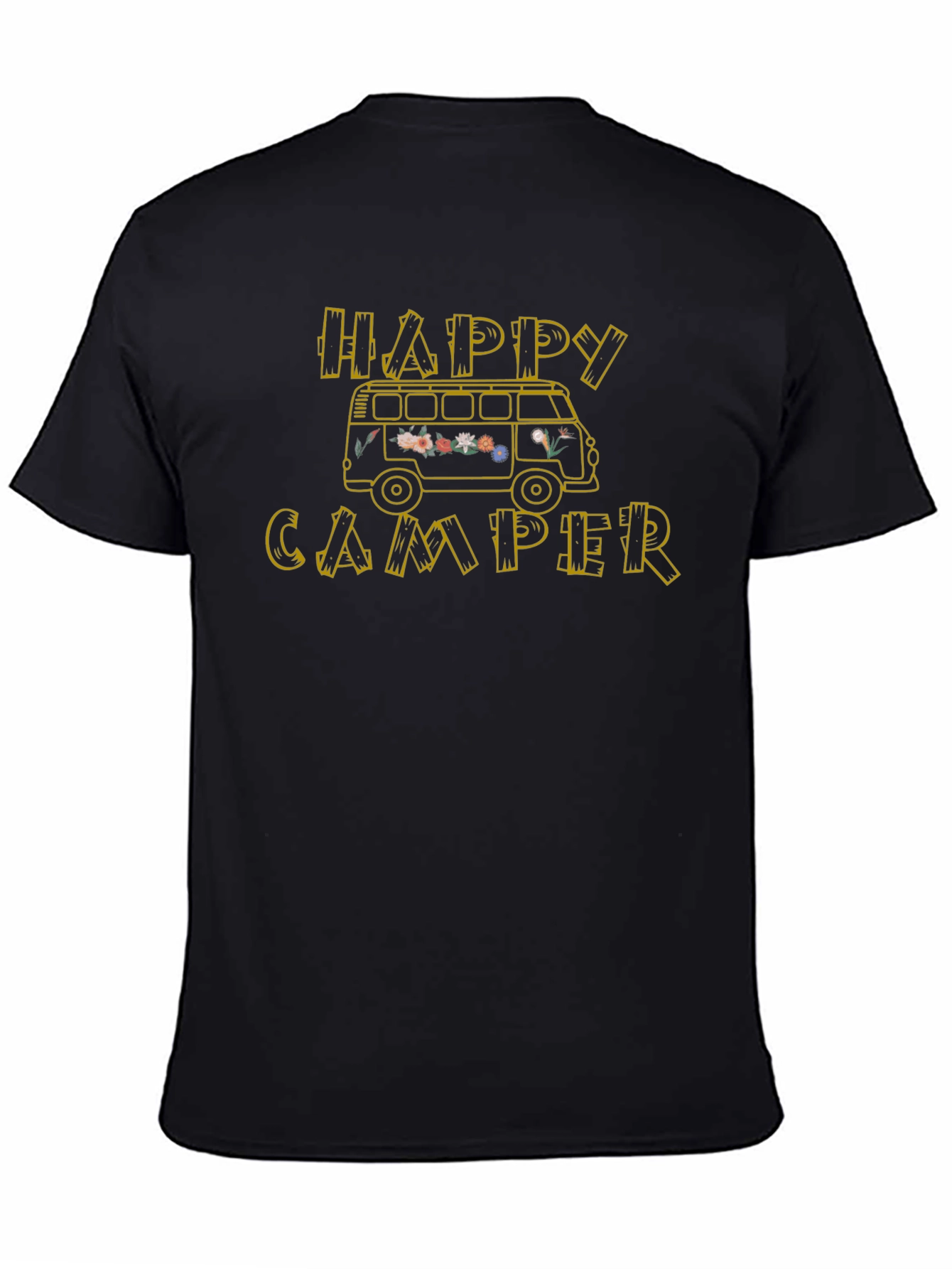 Happy Camper Graphic Tee - Retro Style