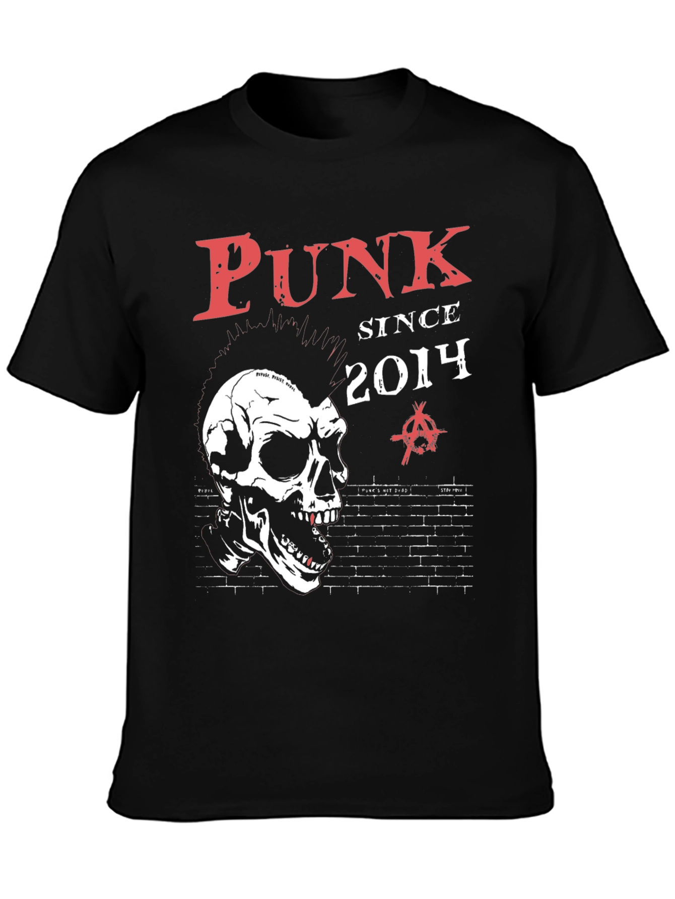 Punk Since 2014 Black T-Shirt
