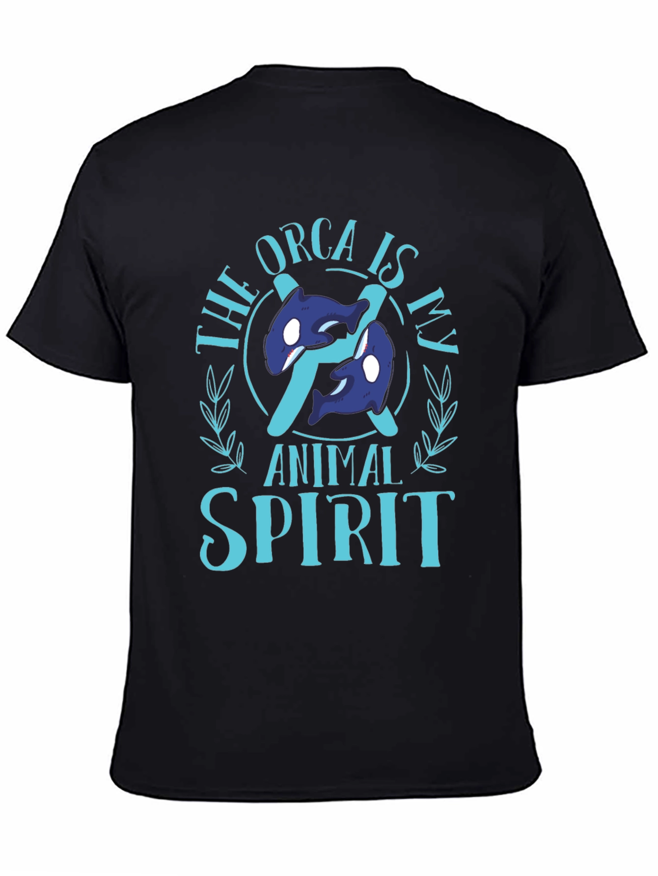 Orca Animal Spirit Black T-Shirt