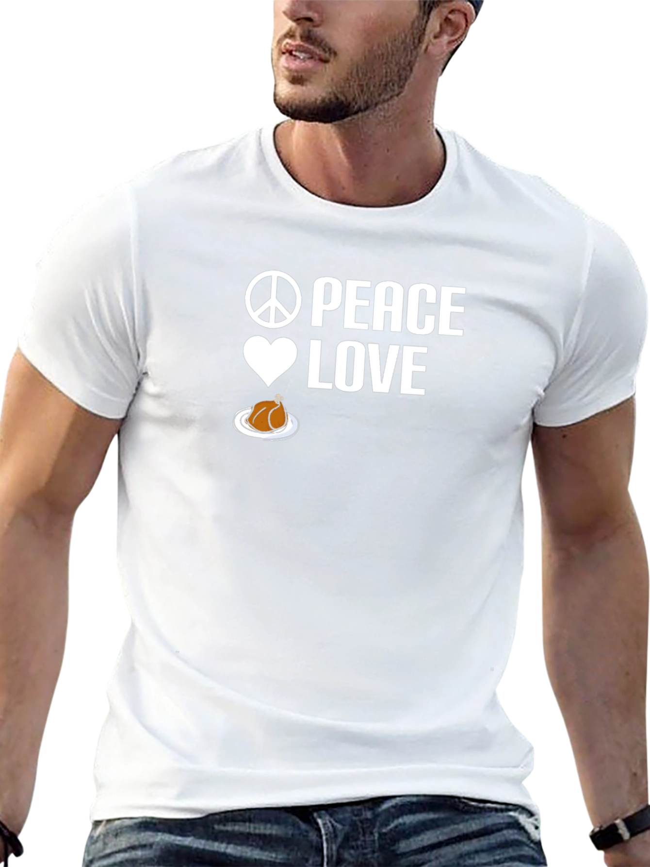 Peace Love Turkey T-Shirt Thanksgiving