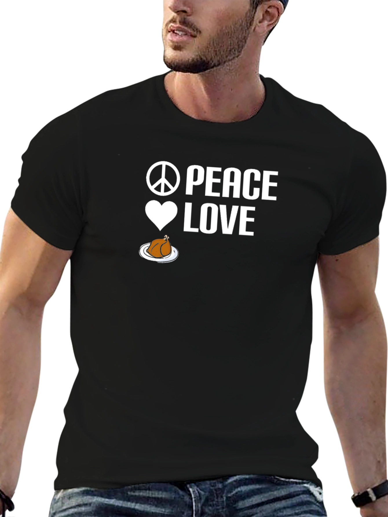 Peace Love Turkey T-Shirt Thanksgiving