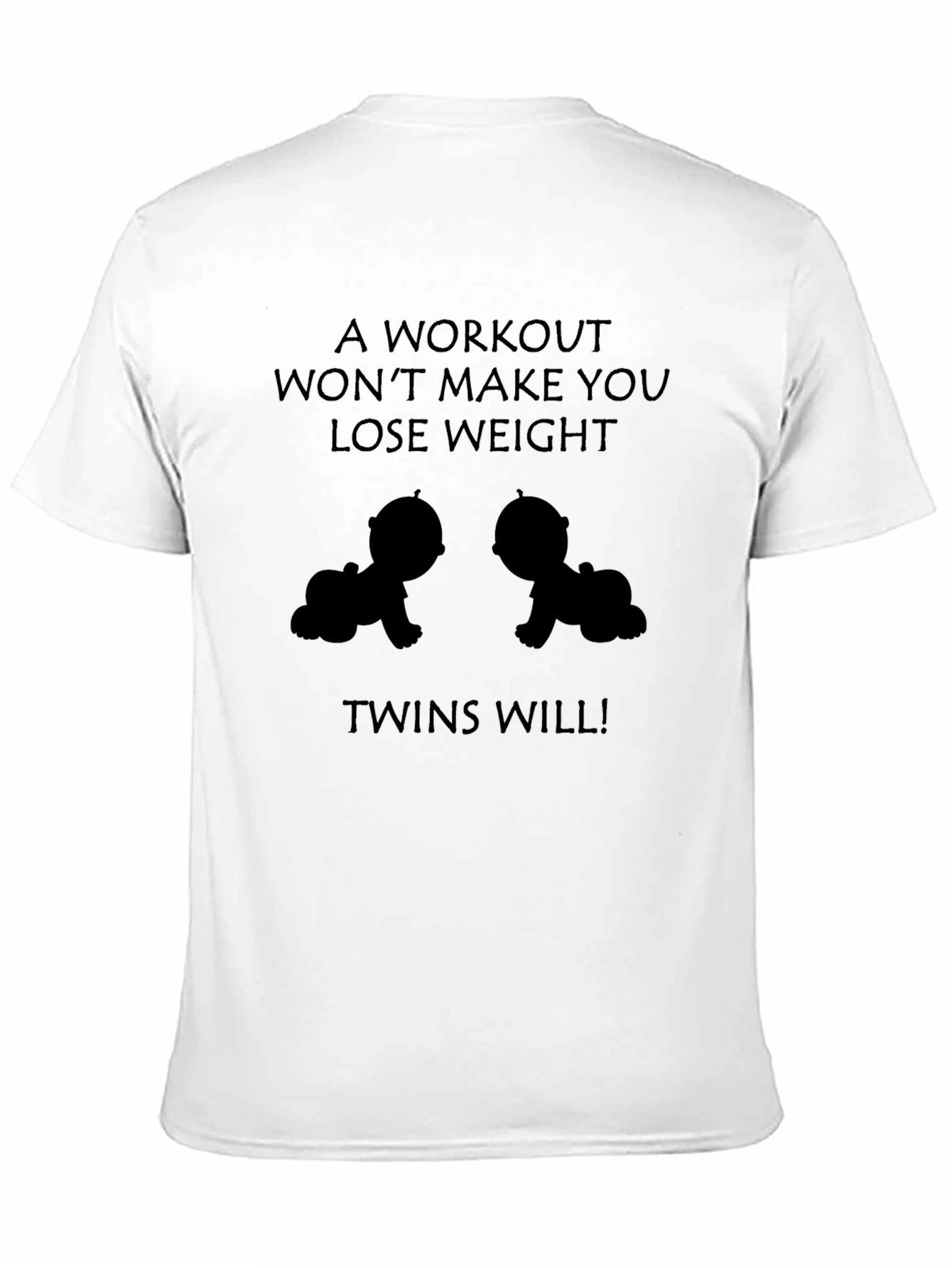 Twins Pregnancy Announcement Black T-Shirt