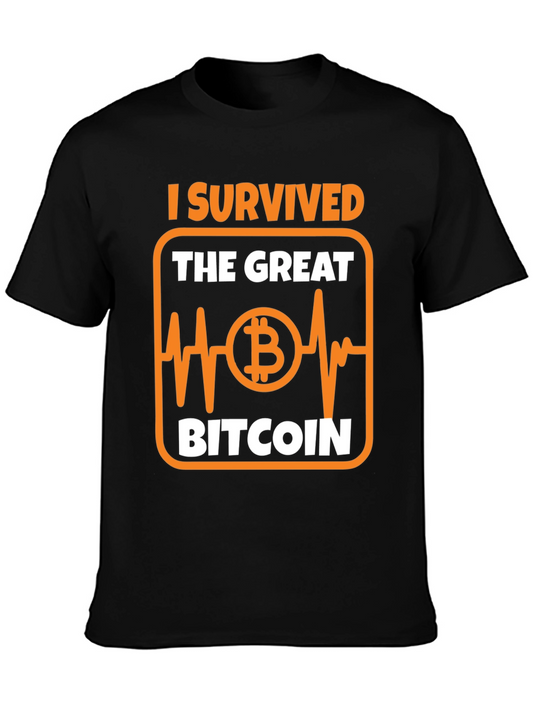 Bitcoin T-Shirt: I Survived The Great Bitcoin