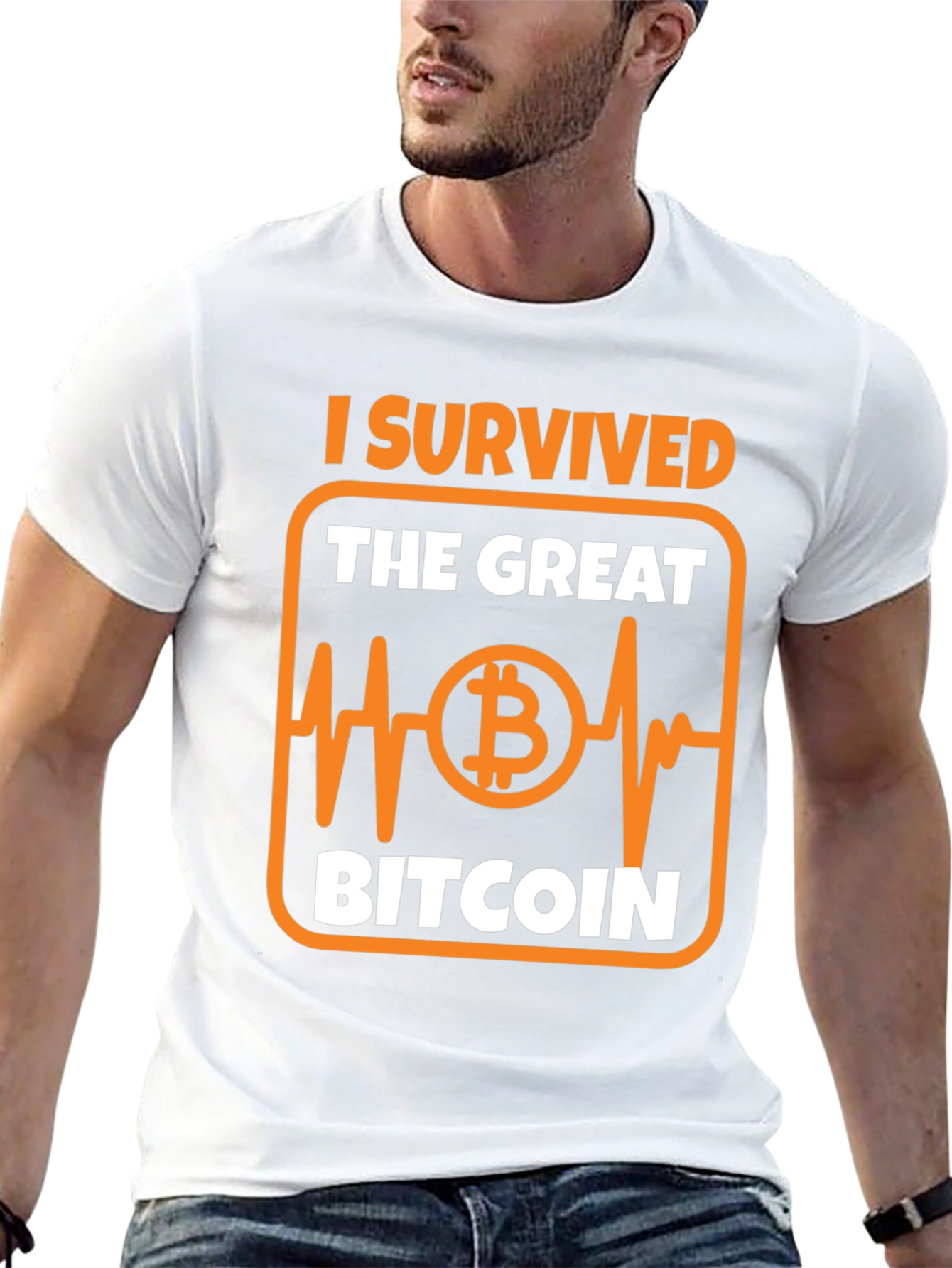 Bitcoin T-Shirt: I Survived The Great Bitcoin