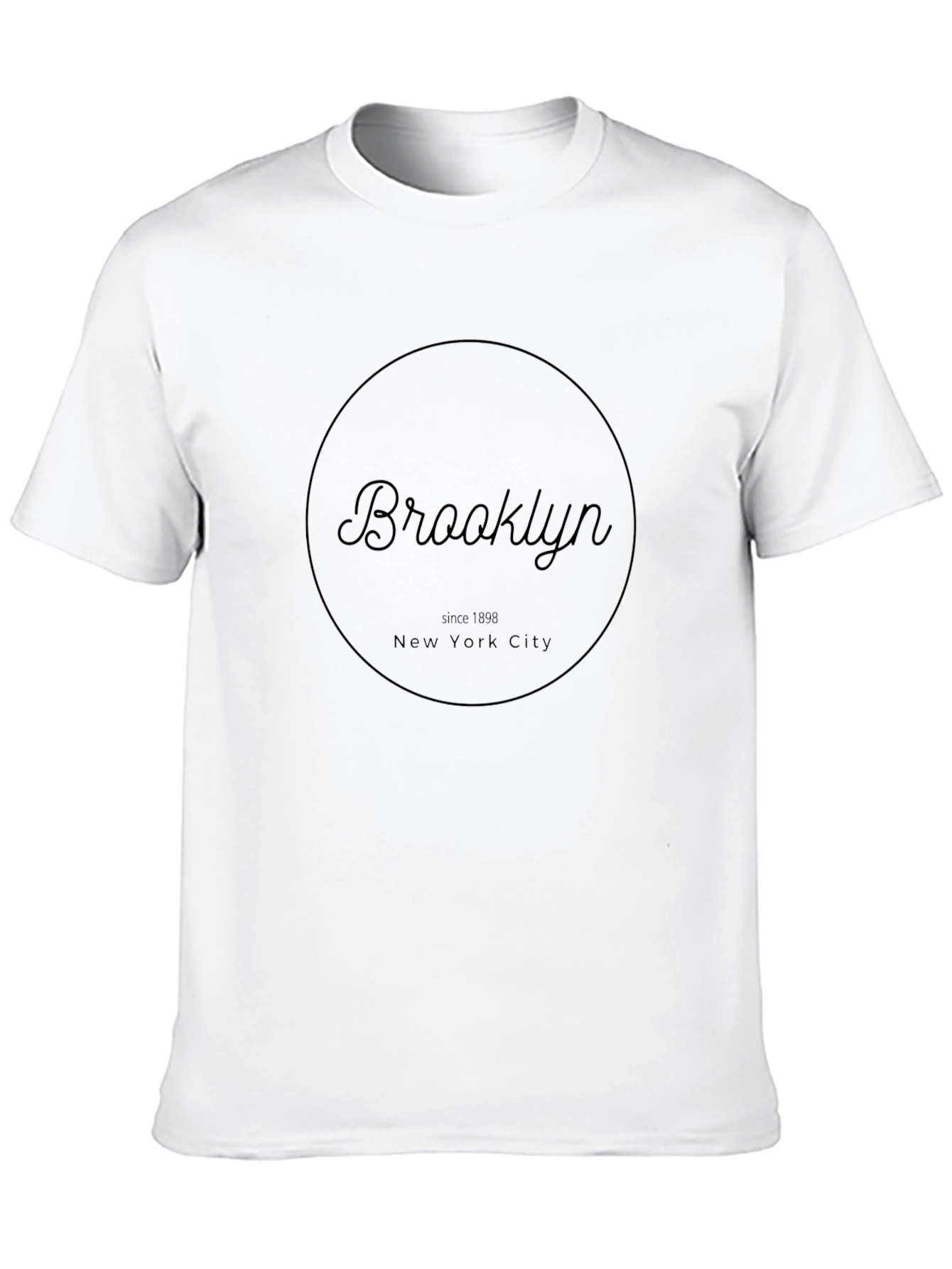 Brooklyn NYC T-Shirt - Black Crew Neck