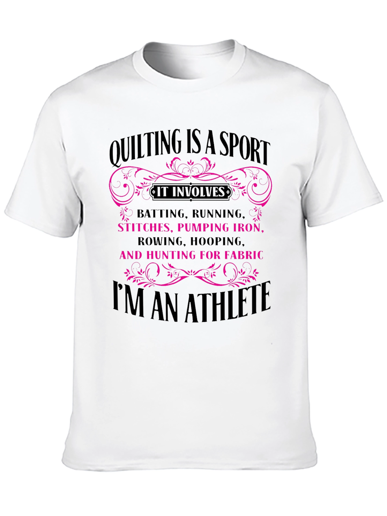 Quilting Is A Sport Graphic Tee
