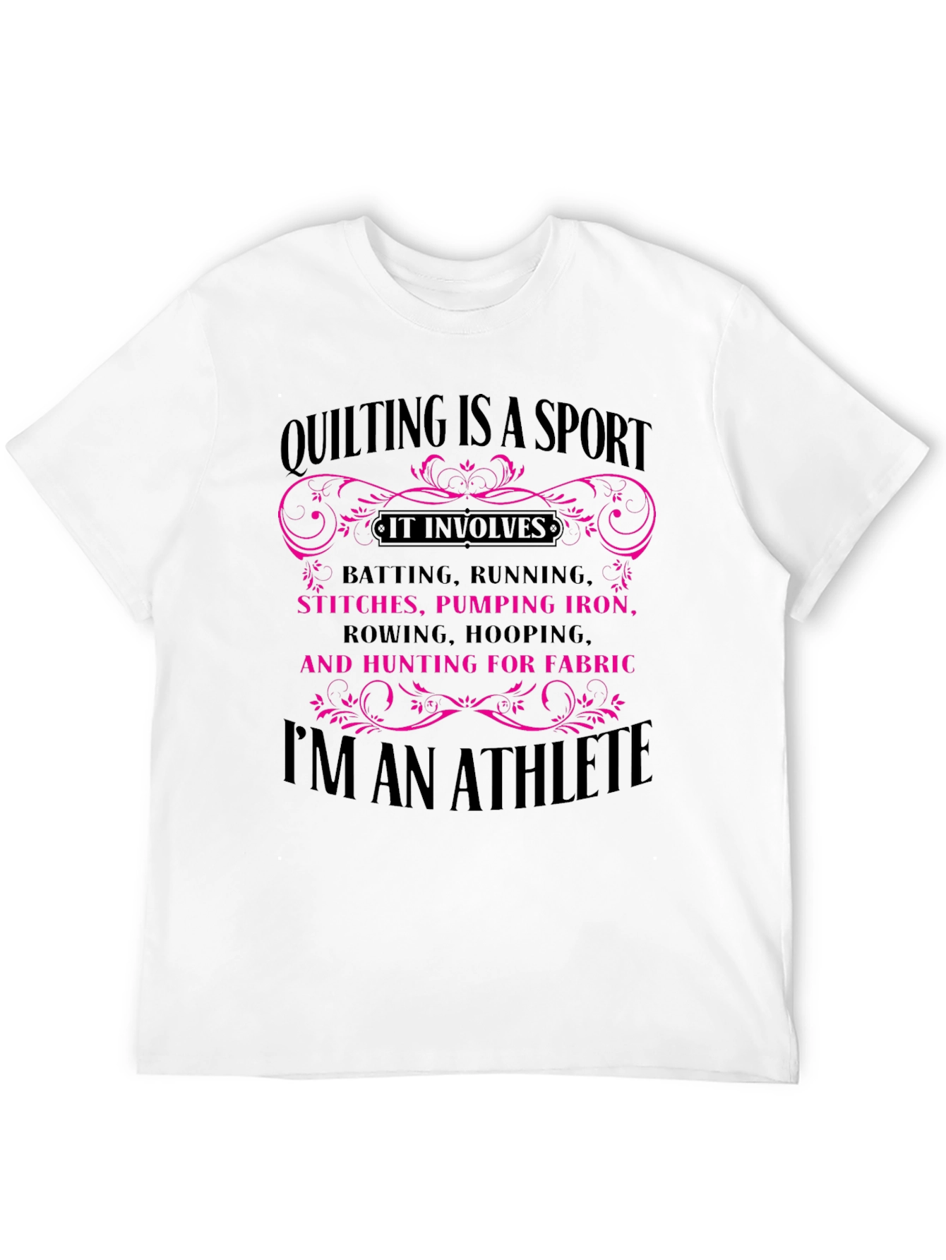 Quilting Is A Sport Graphic Tee