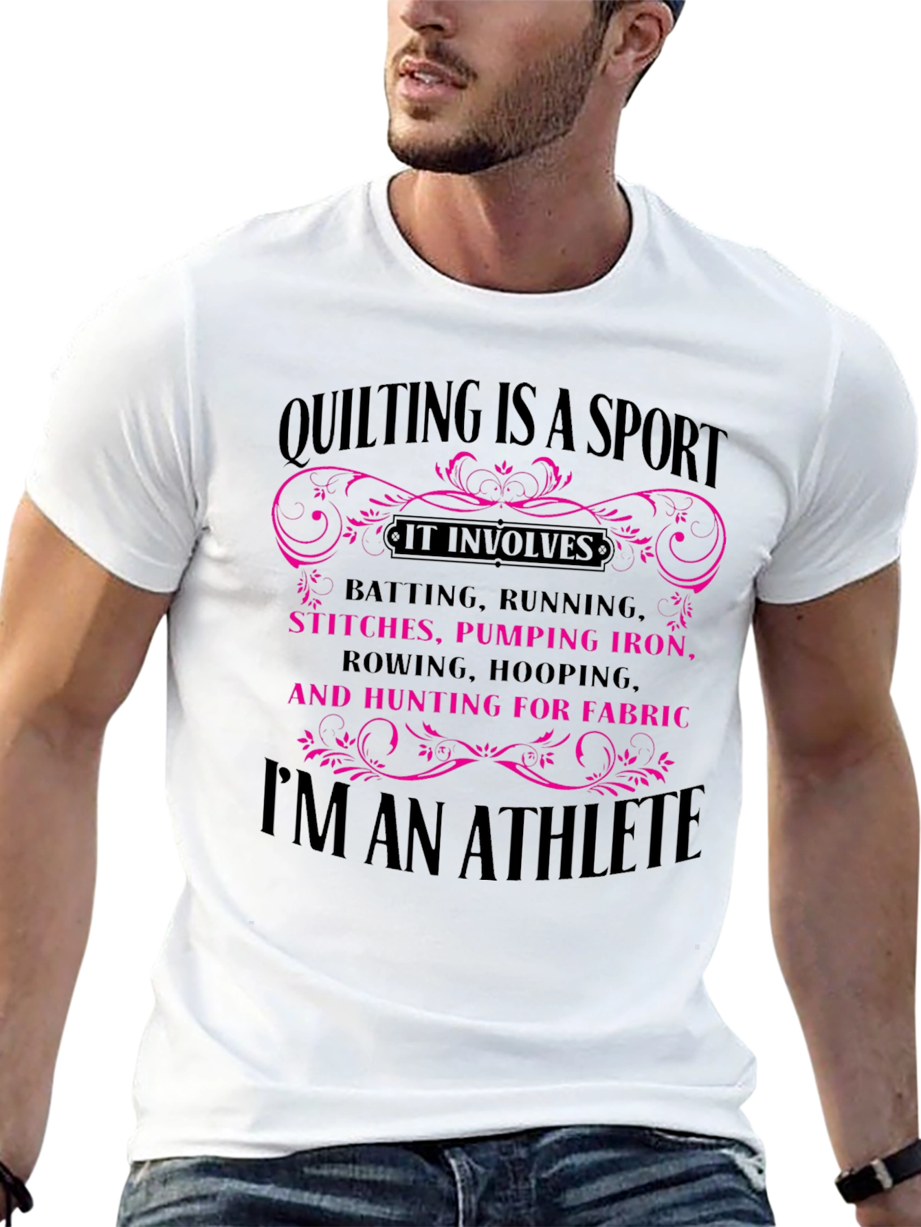 Quilting Is A Sport Graphic Tee