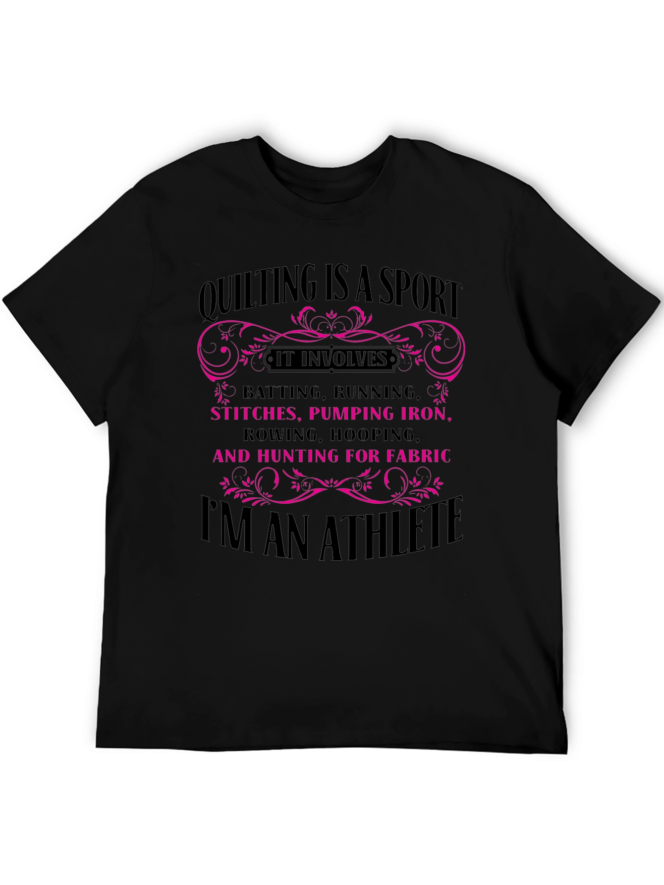 Quilting Is A Sport Graphic Tee