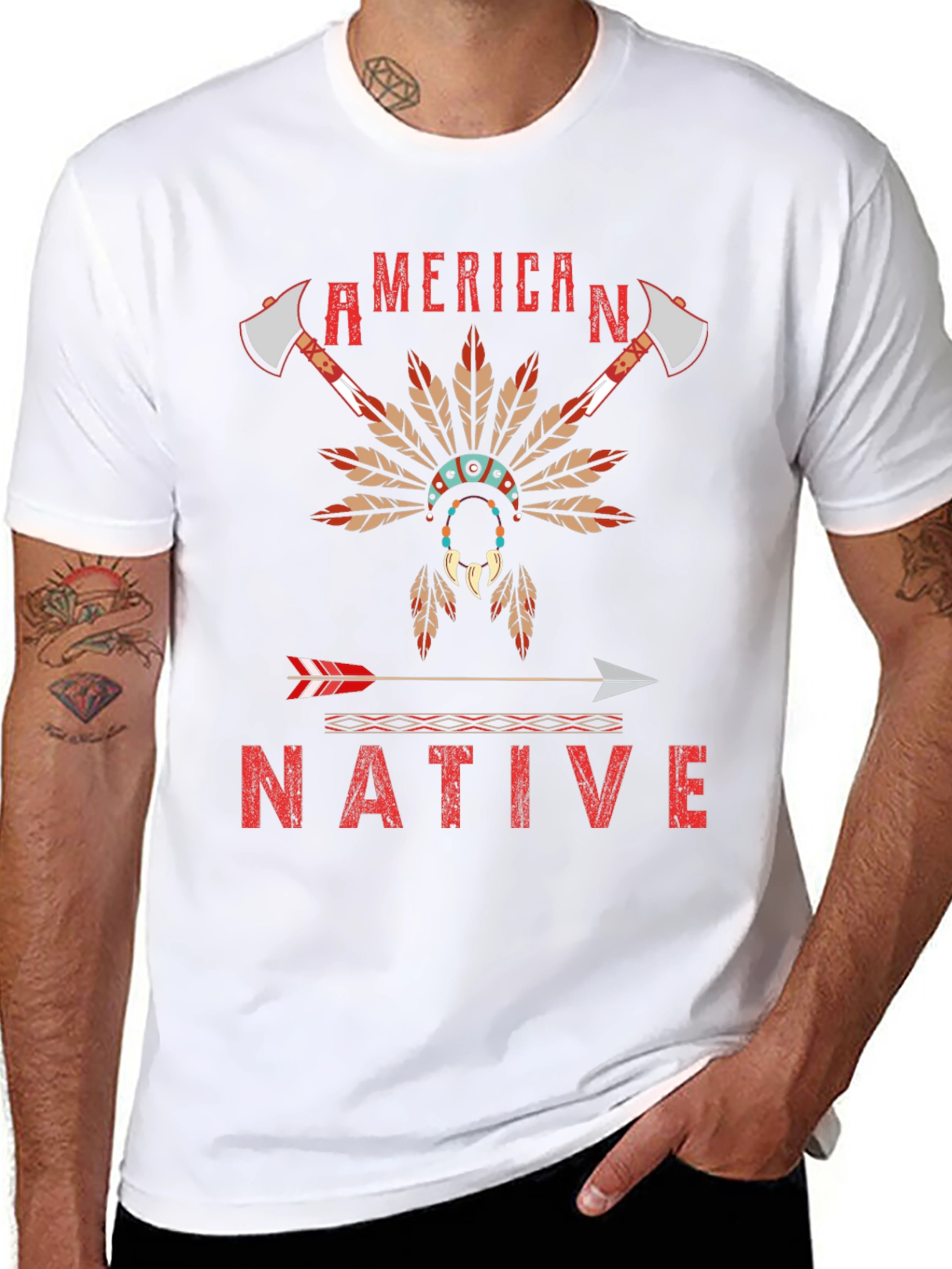 American Native Graphic T-Shirt