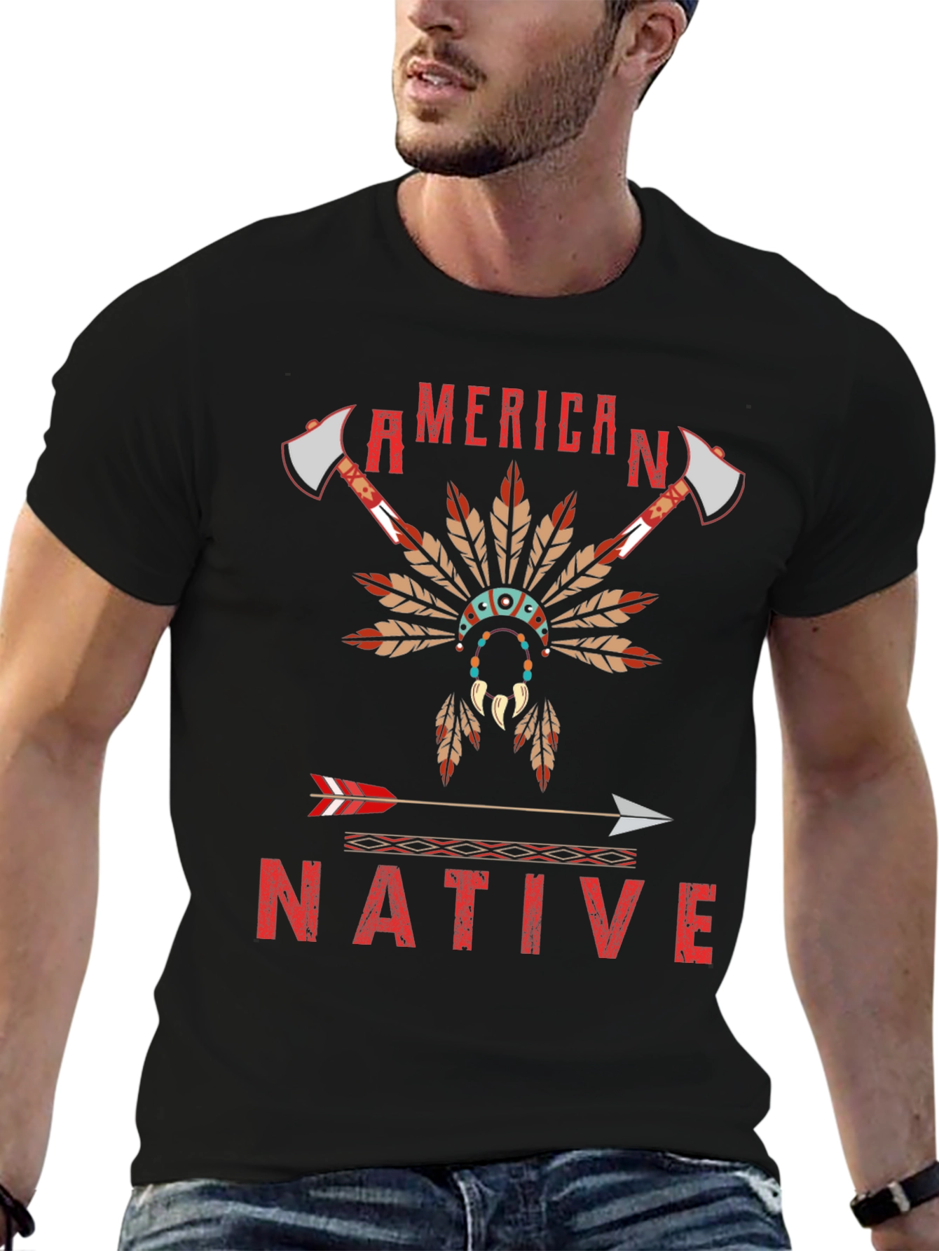 American Native Graphic T-Shirt