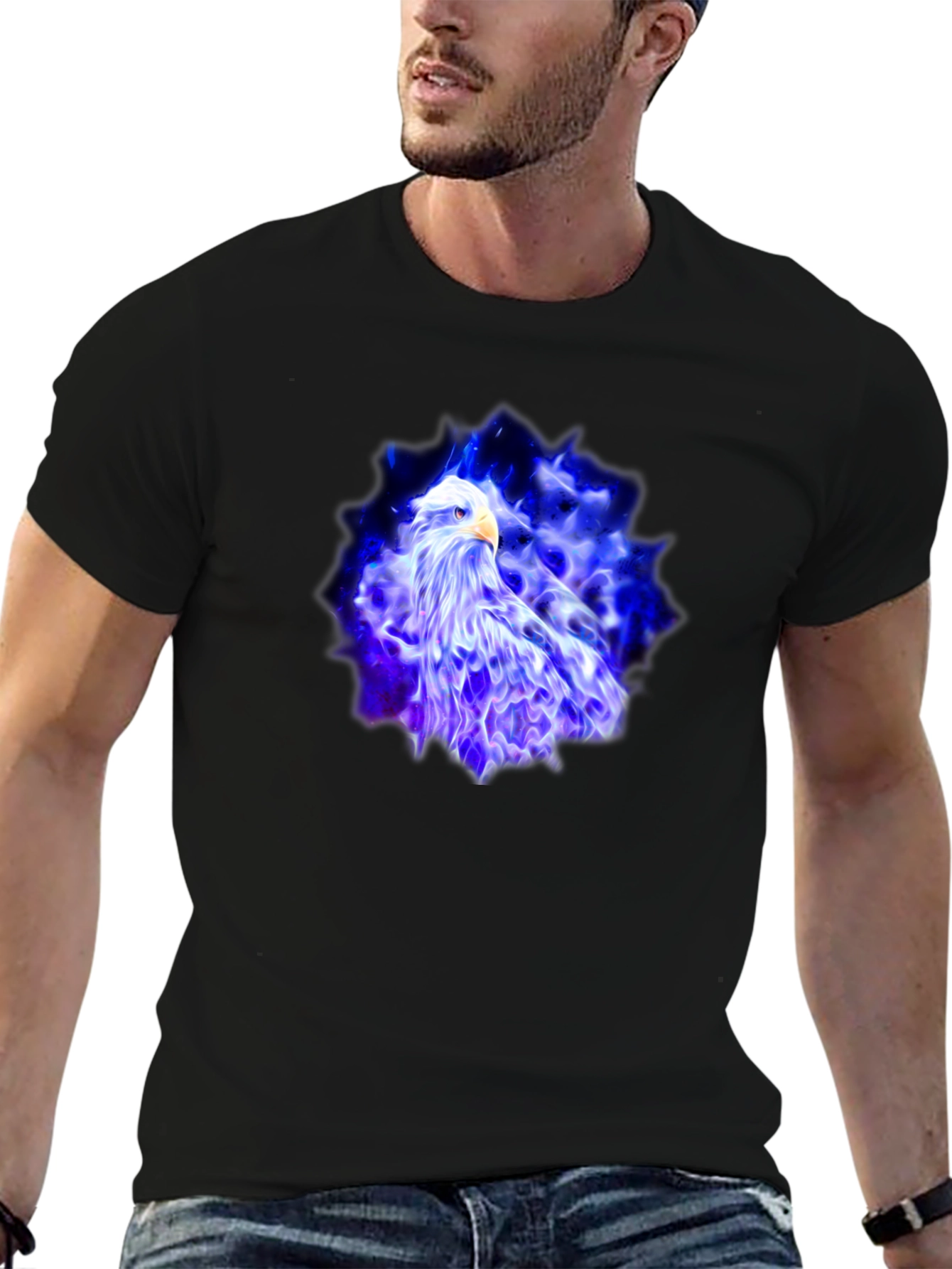 Eagle Fire T-Shirt - Black