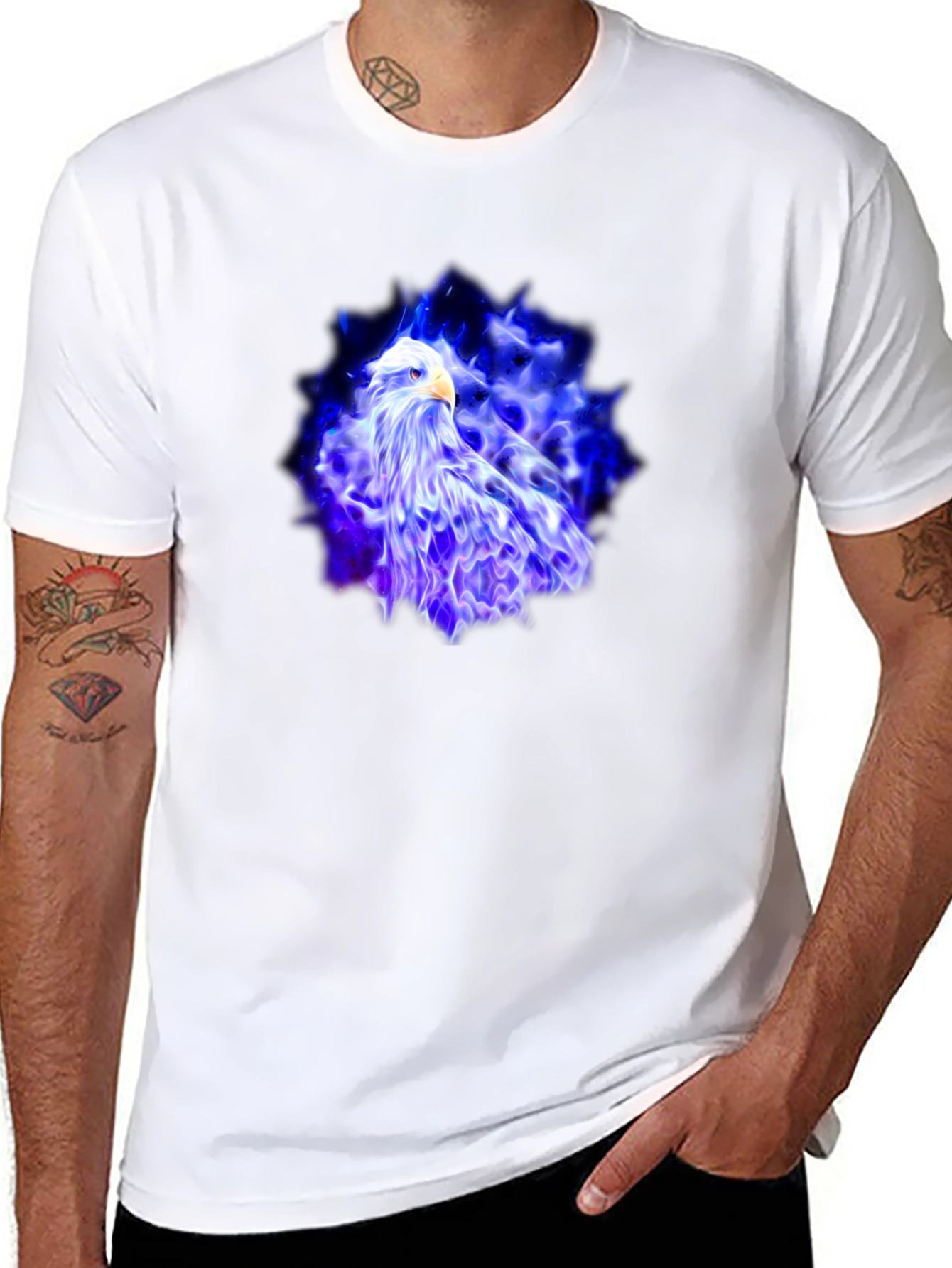 Eagle Fire T-Shirt - Black