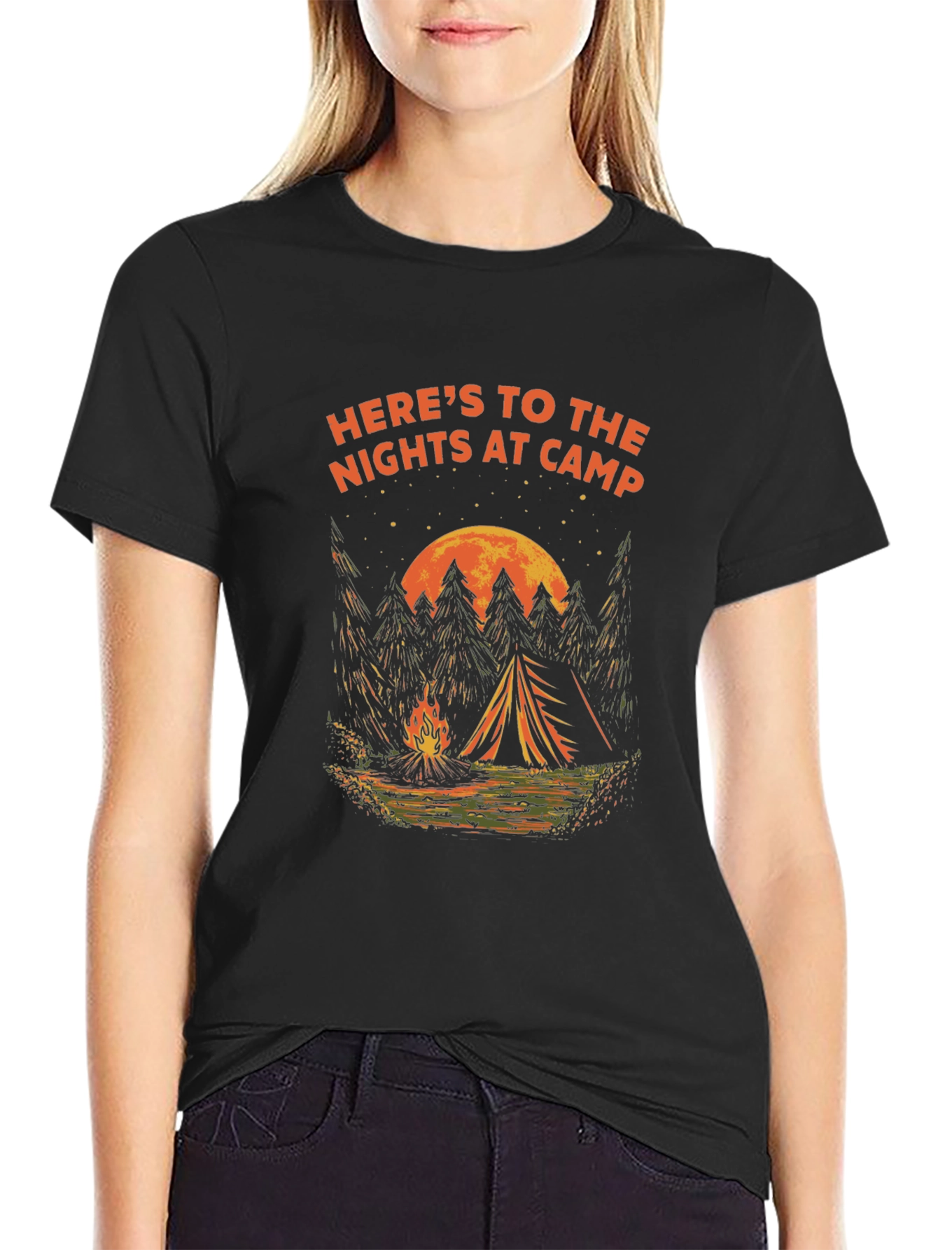 Camp Nights Graphic Tee - Adventure Awaits!