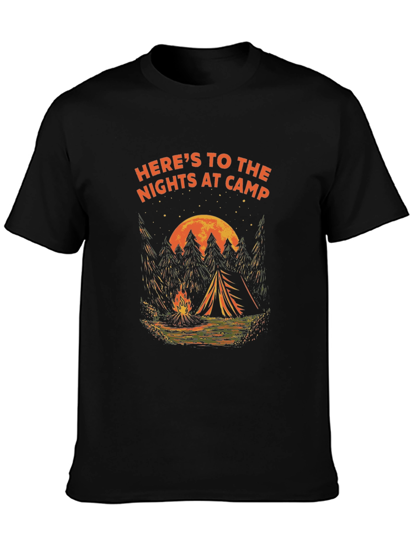 Camp Nights Graphic Tee - Adventure Awaits!