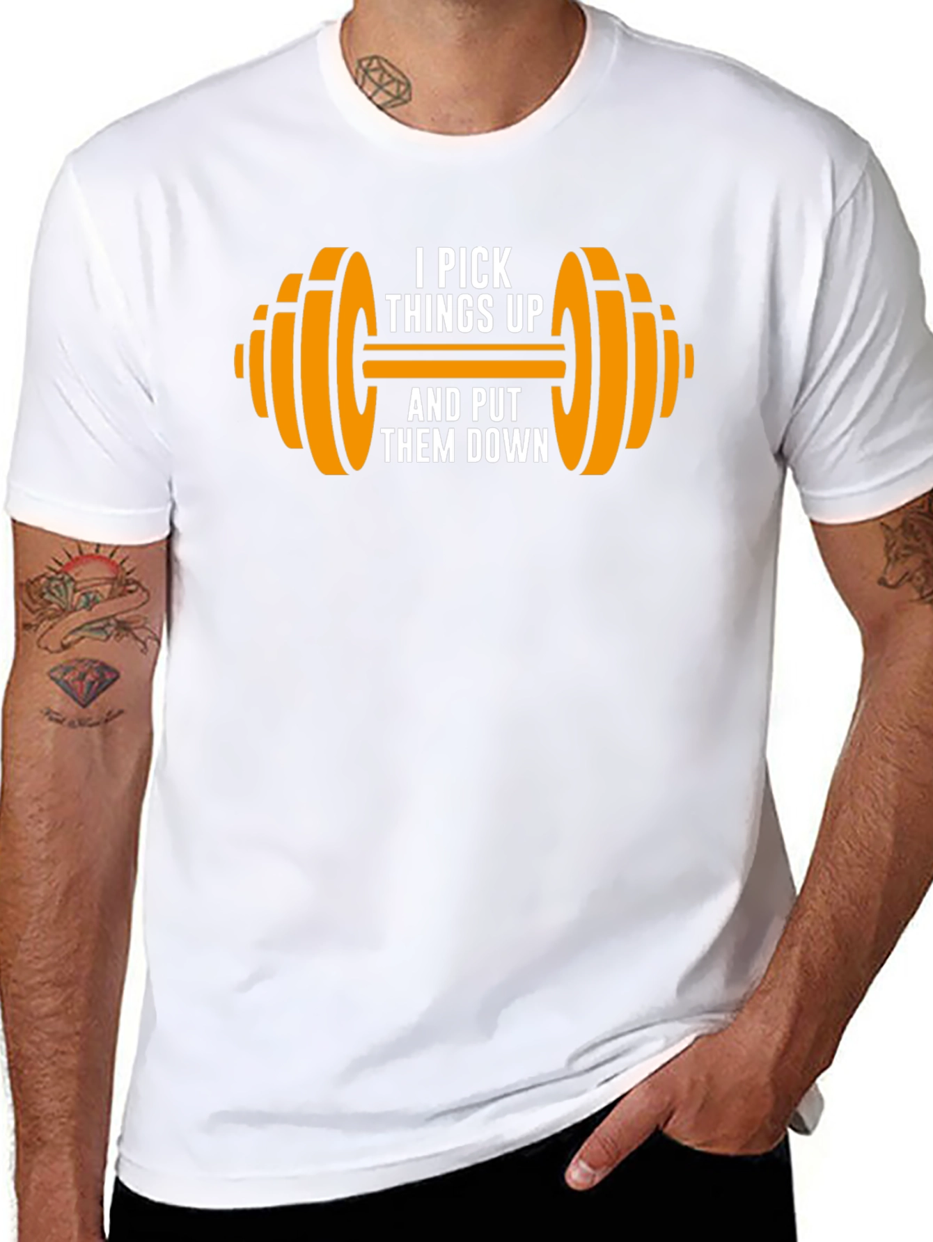 Weightlifting T-Shirt - I Pick Things Up