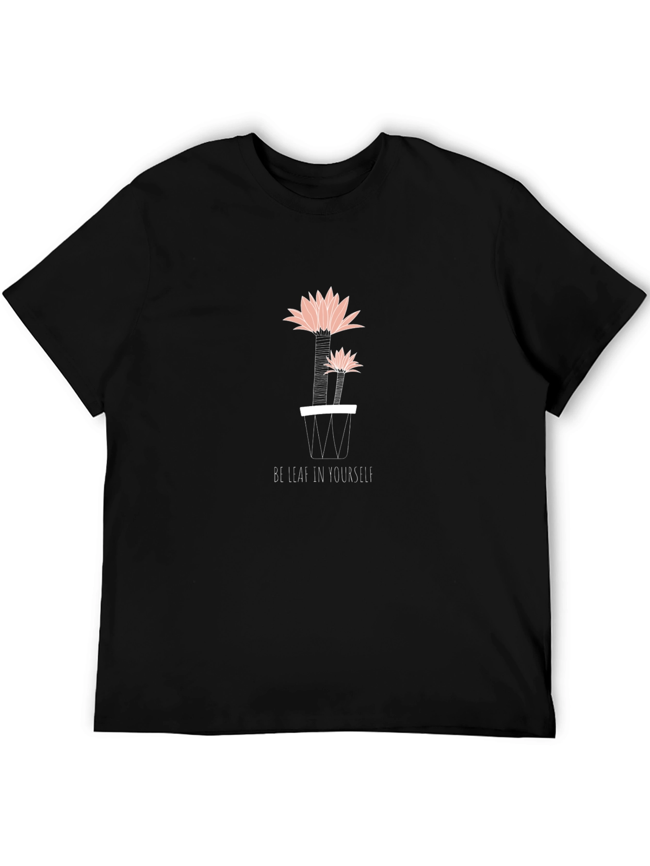 Be Leaf In Yourself Graphic T-Shirt - Black