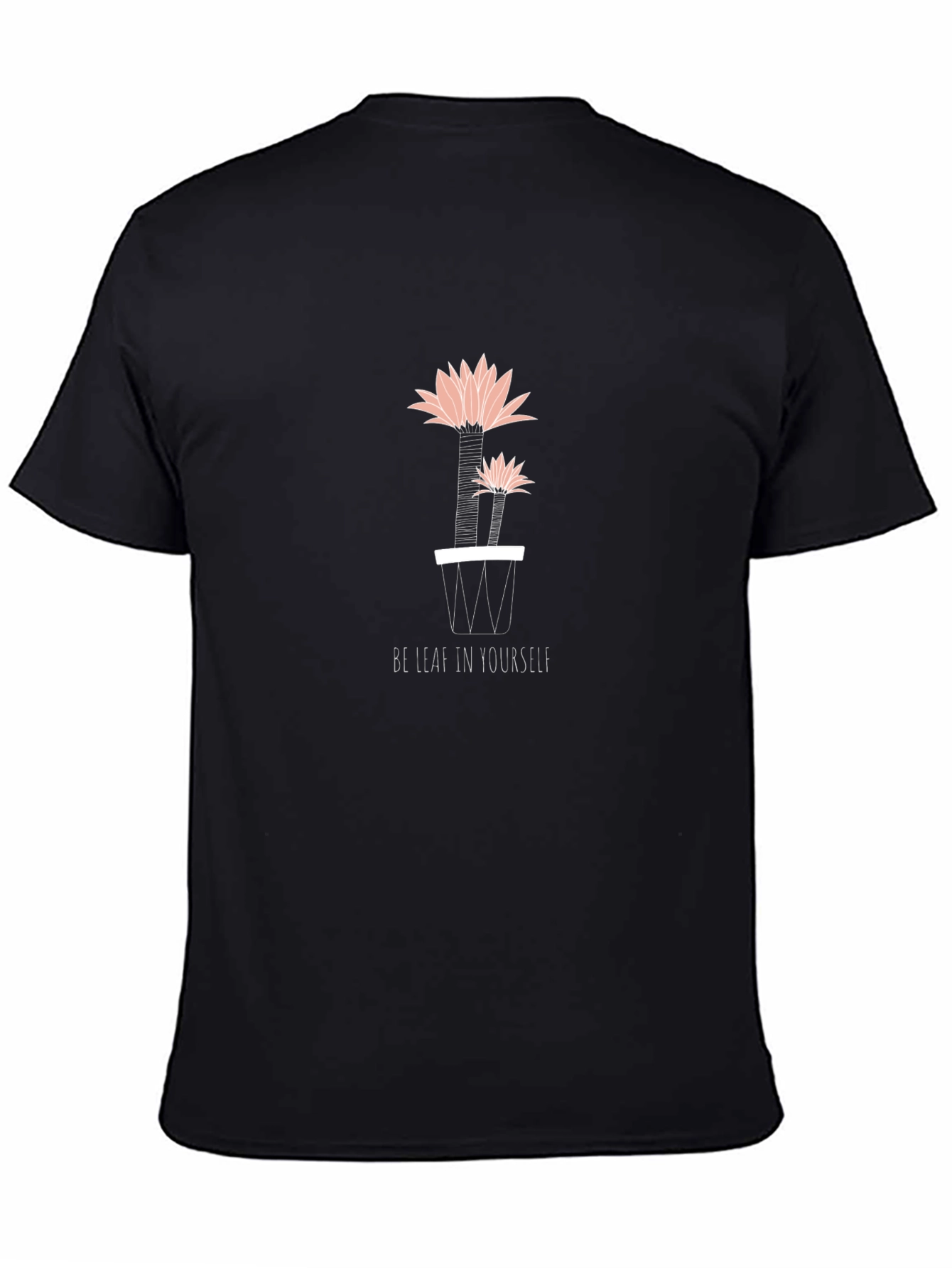 Be Leaf In Yourself Graphic T-Shirt - Black