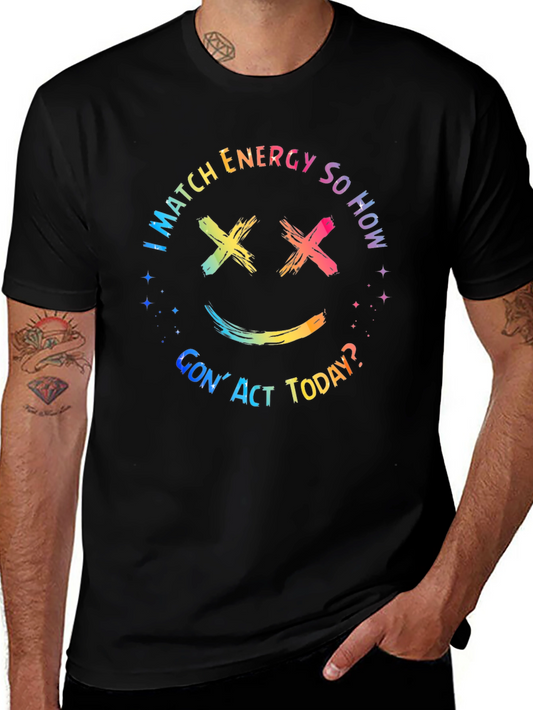 I Match Energy Rainbow Graphic T-Shirt