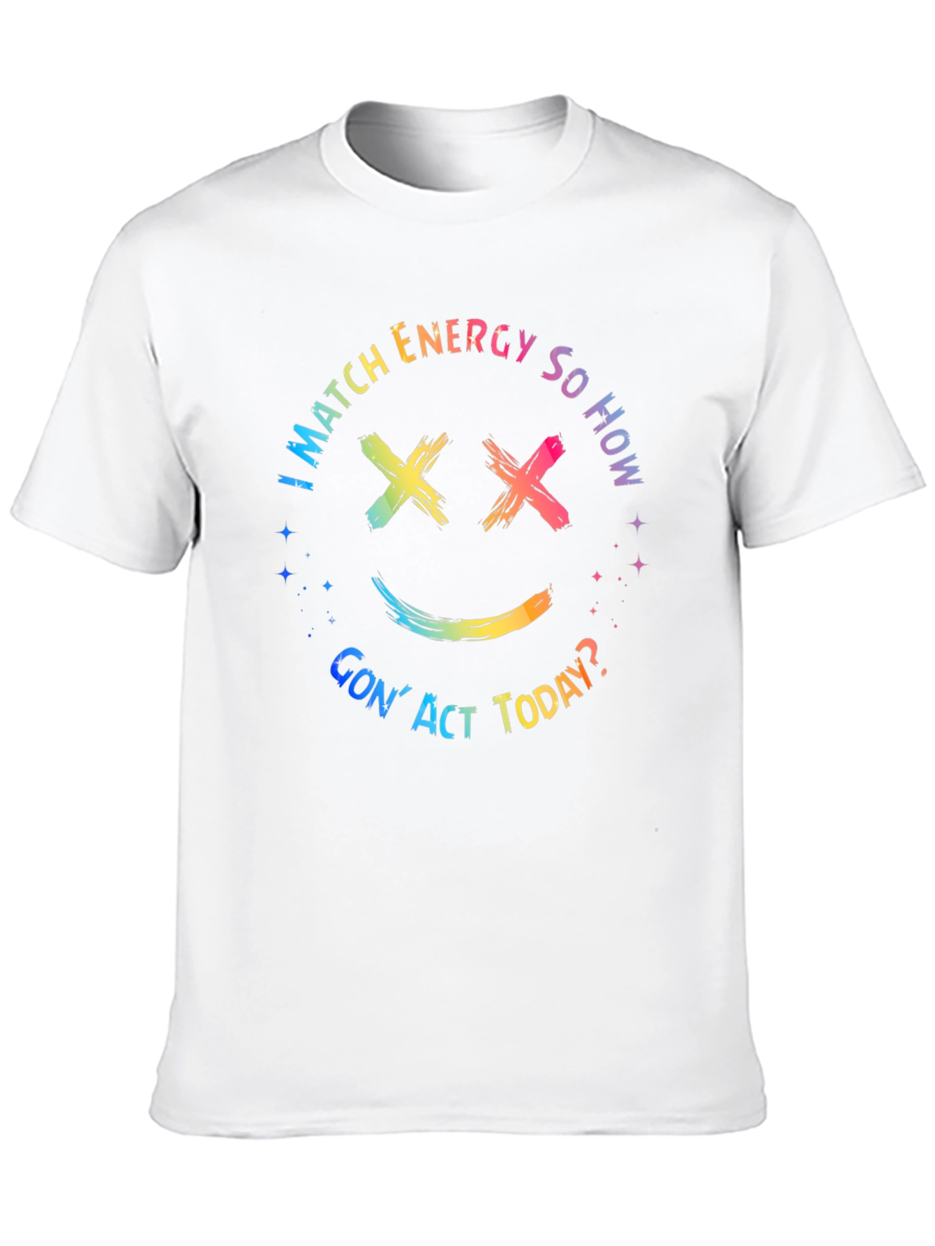 I Match Energy Rainbow Graphic T-Shirt
