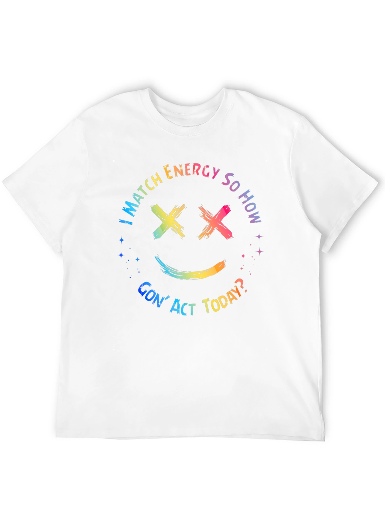 I Match Energy Rainbow Graphic T-Shirt