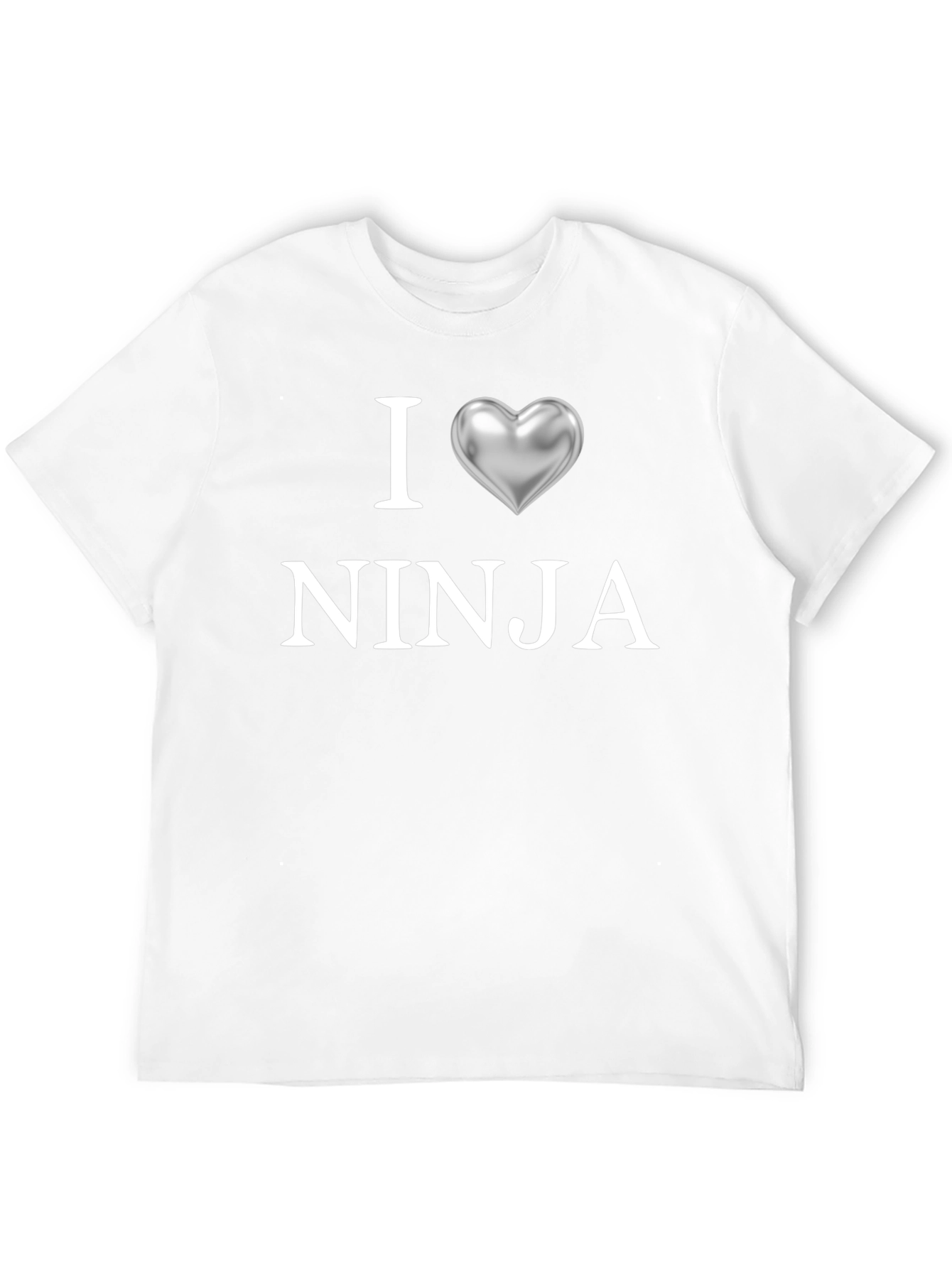 I Heart Ninja Graphic T-Shirt - Black