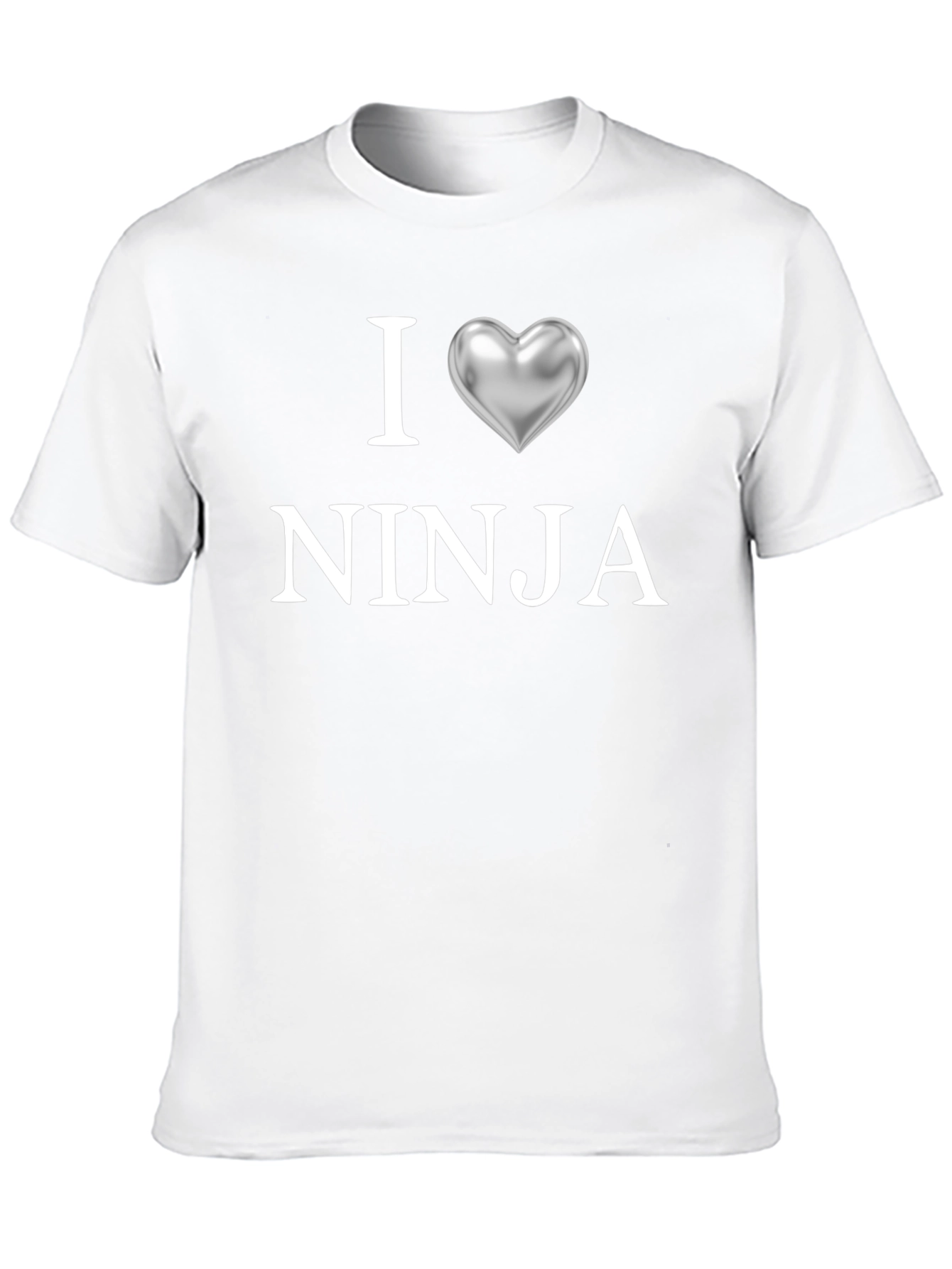 I Heart Ninja Graphic T-Shirt - Black
