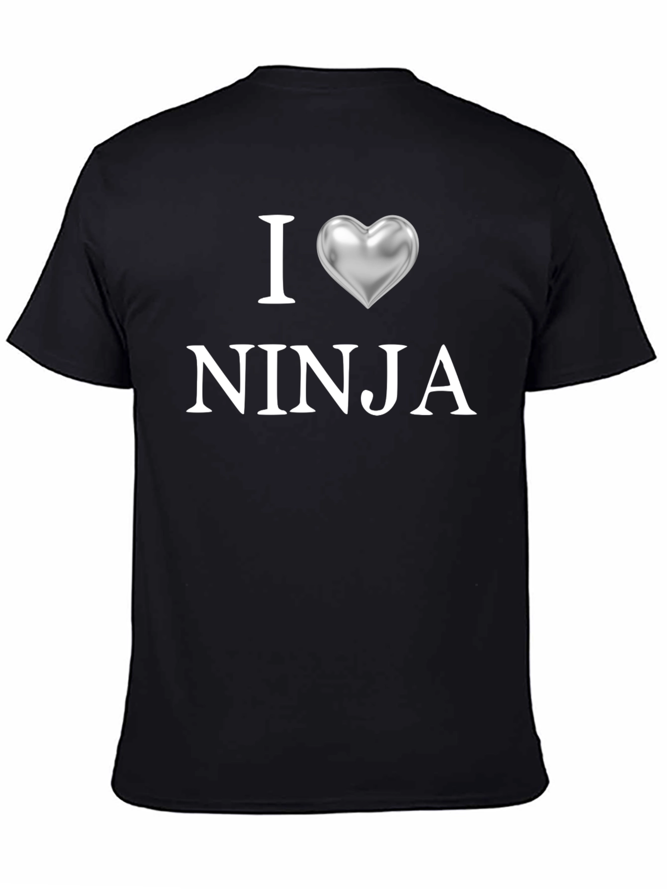 I Heart Ninja Graphic T-Shirt - Black
