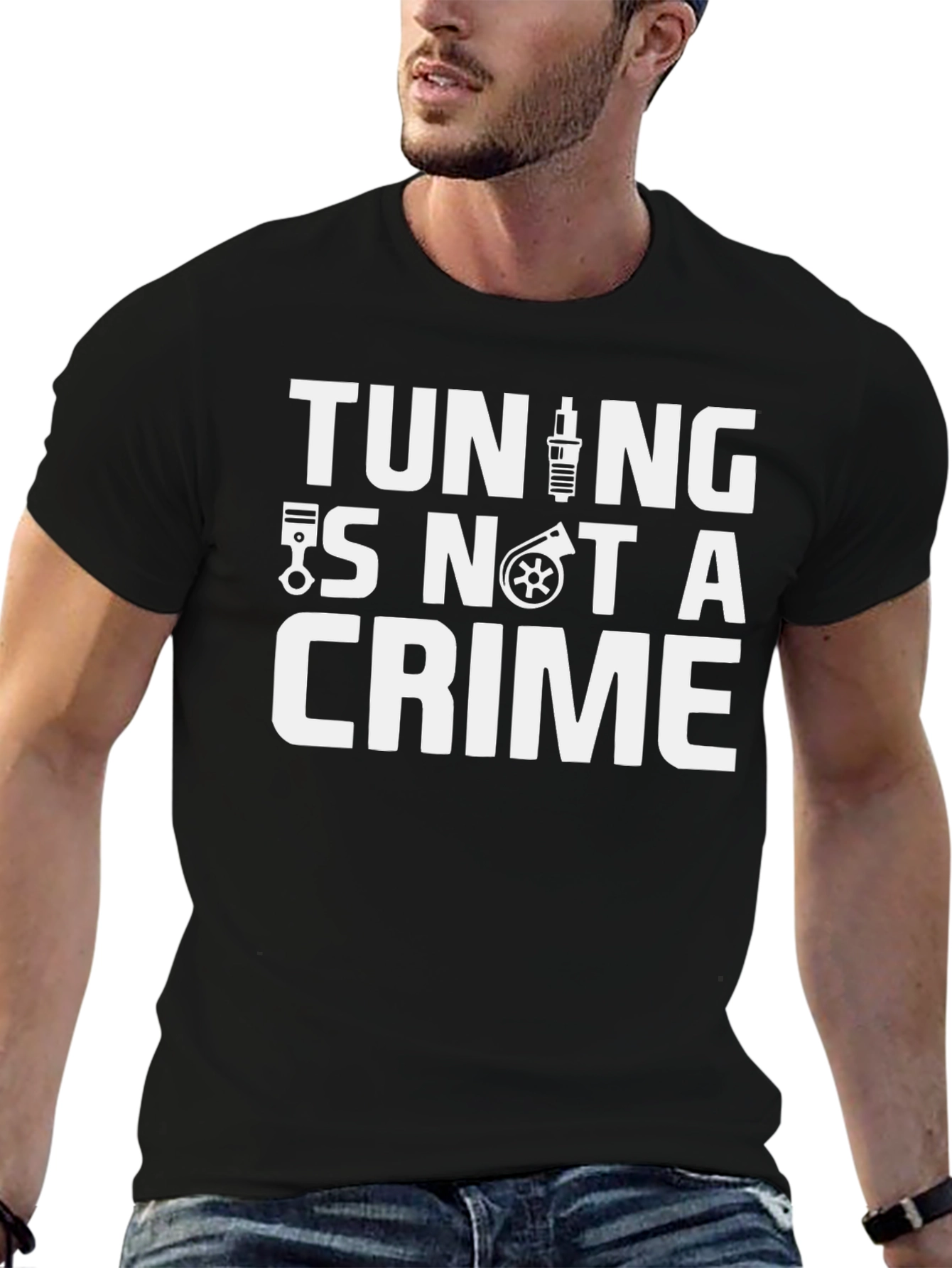 Tuning Is Not A Crime Graphic Tee