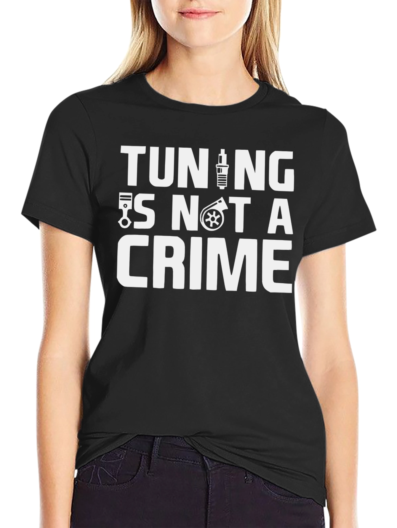 Tuning Is Not A Crime Graphic Tee