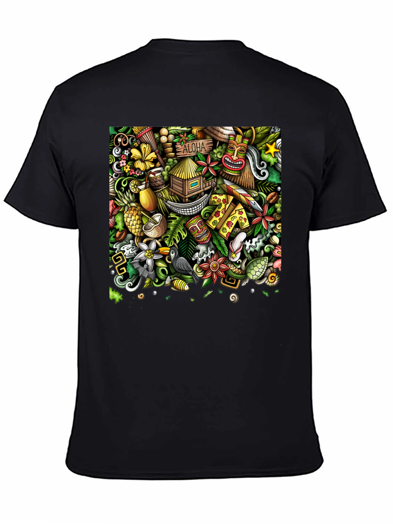 Aloha Vibes Graphic Tee - Tropical Paradise Design