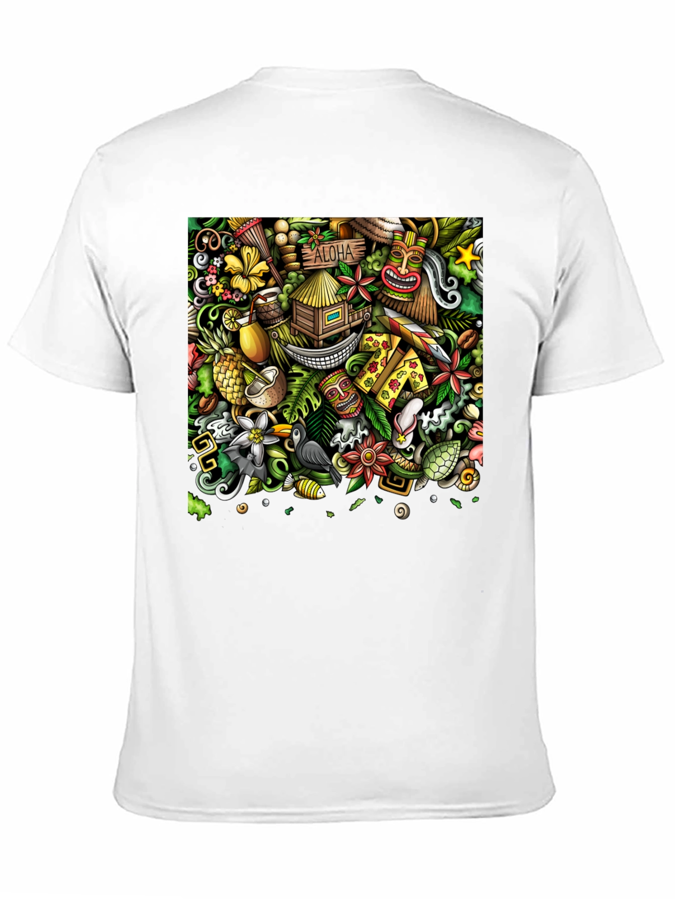 Aloha Vibes Graphic Tee - Tropical Paradise Design