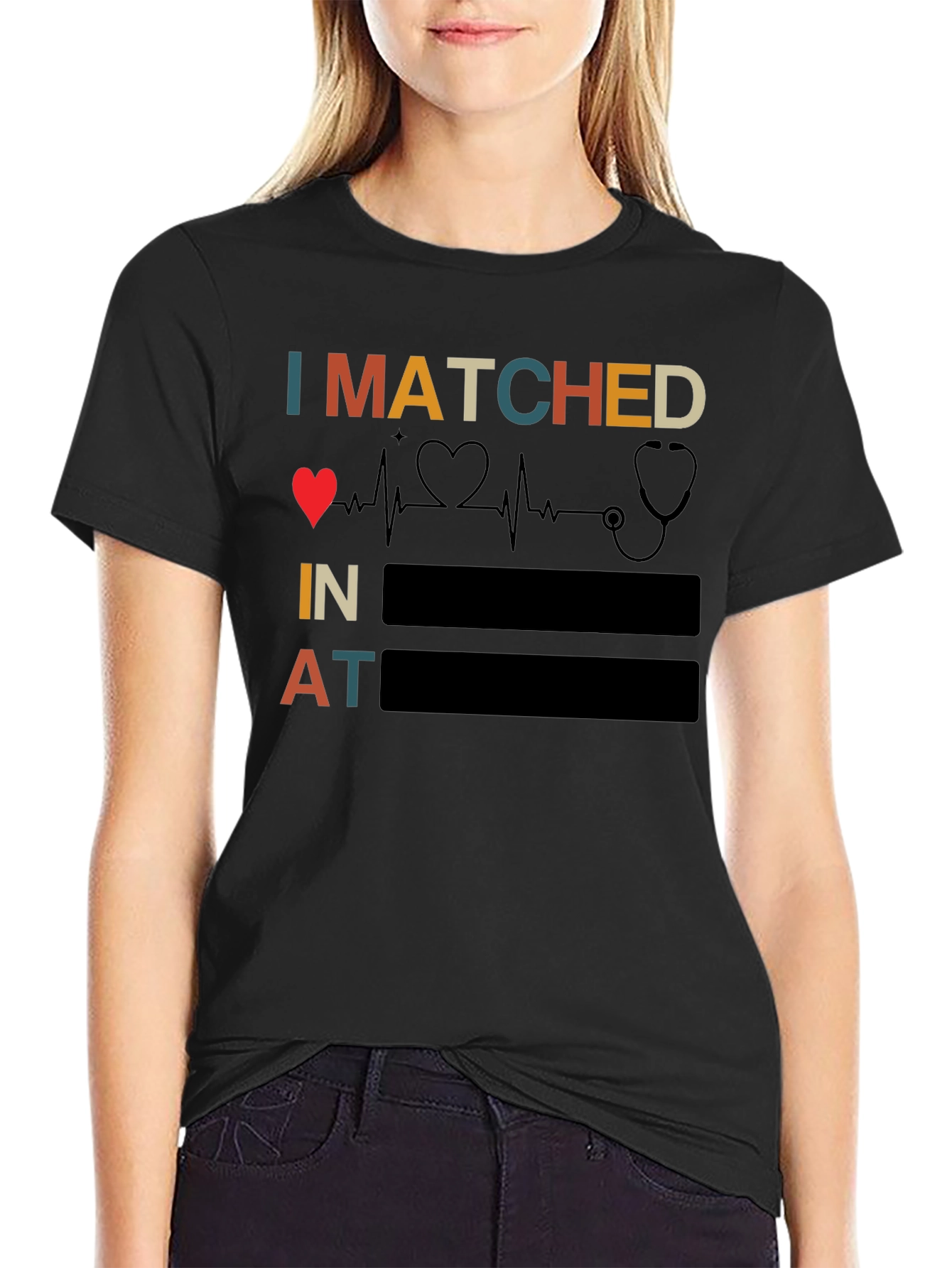 I Matched Heartbeat Stethoscope Doctor T-Shirt
