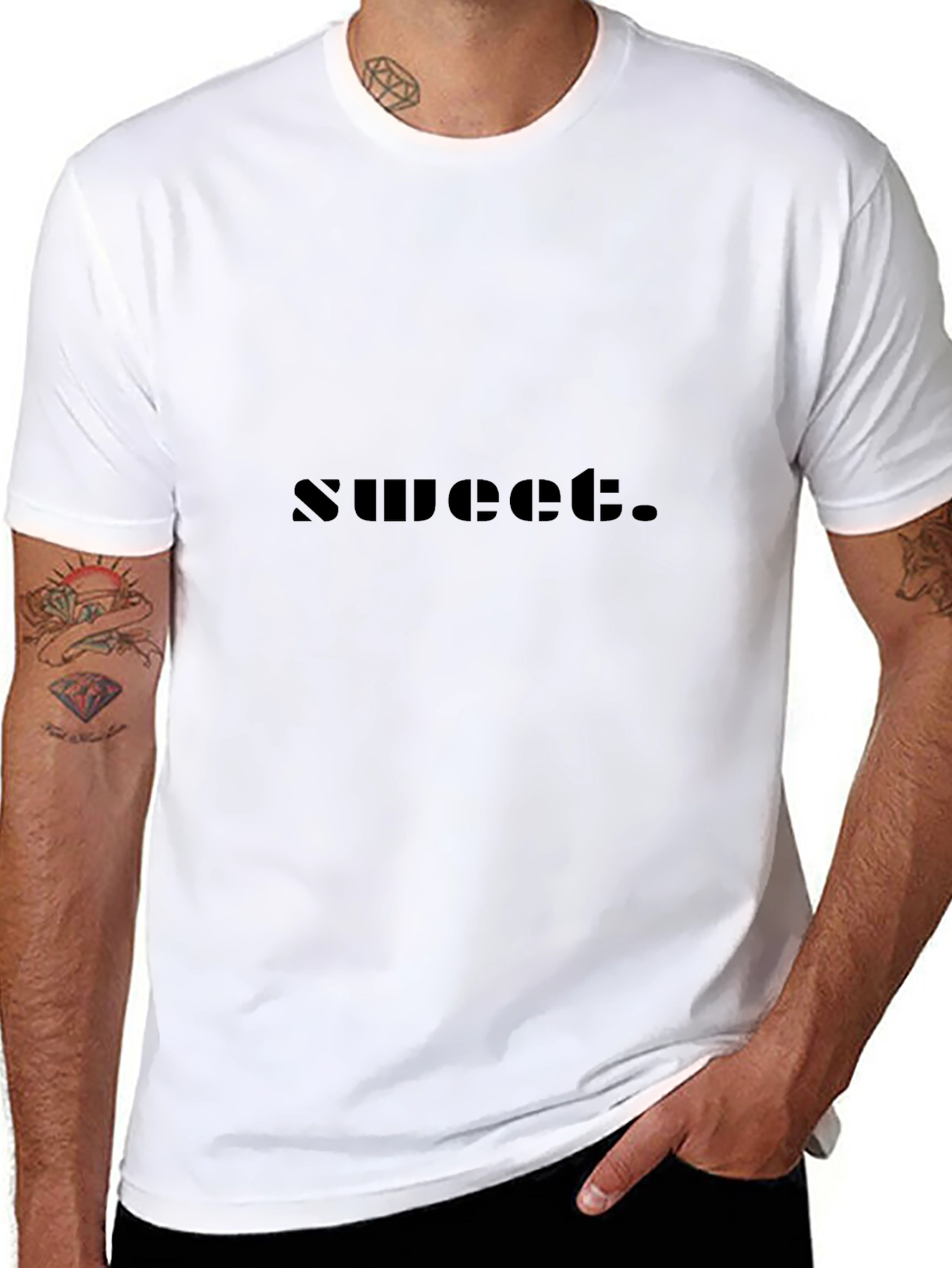 Sweet Graphic Black T-Shirt