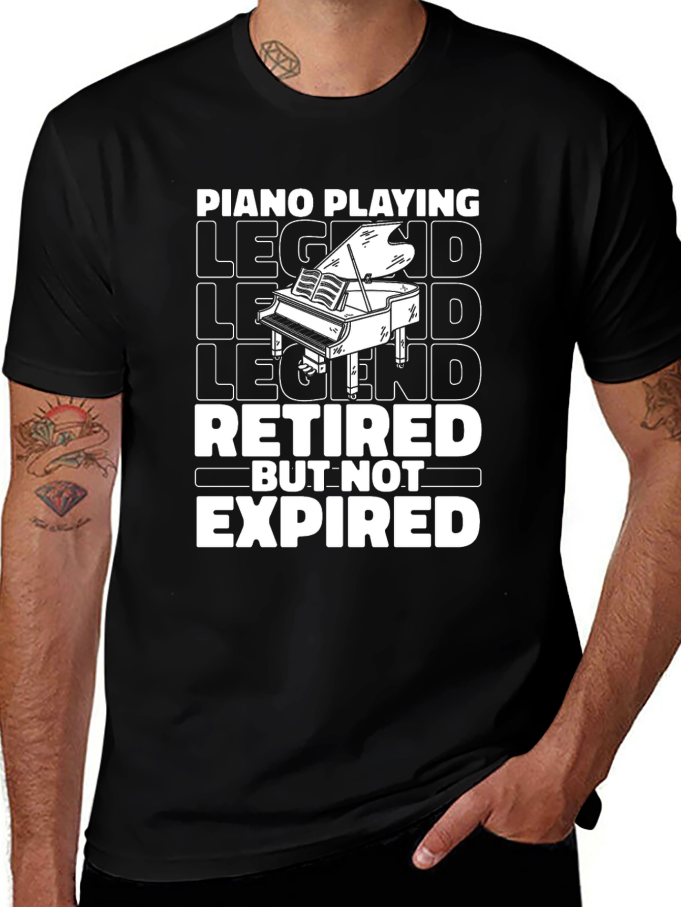 Piano Playing Legend Retired T-Shirt