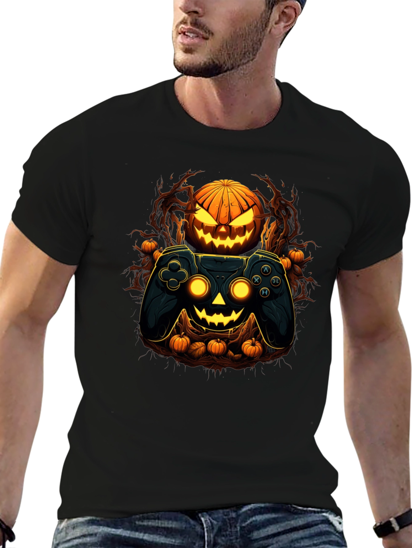 Gamer Halloween Graphic Tee