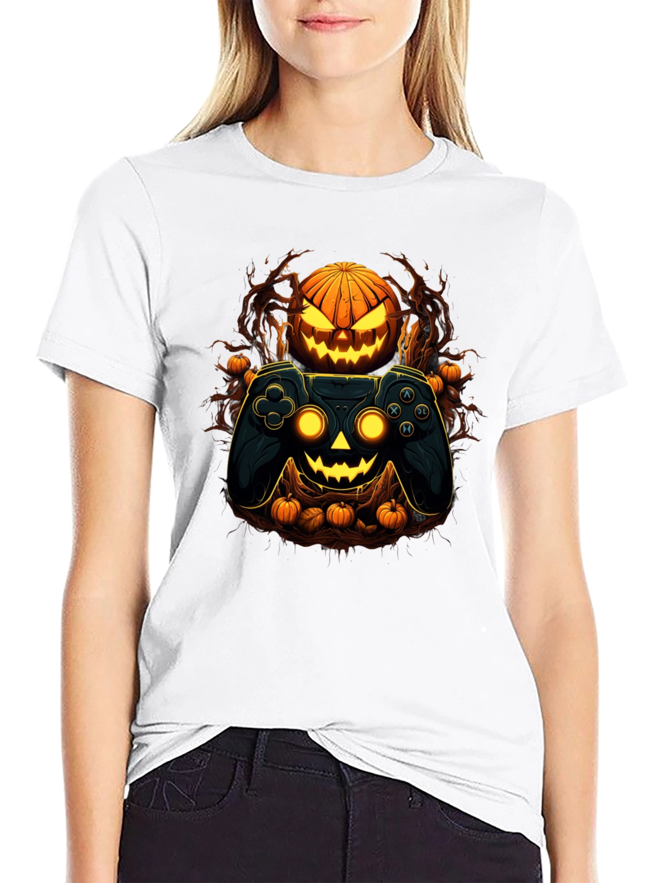Gamer Halloween Graphic Tee