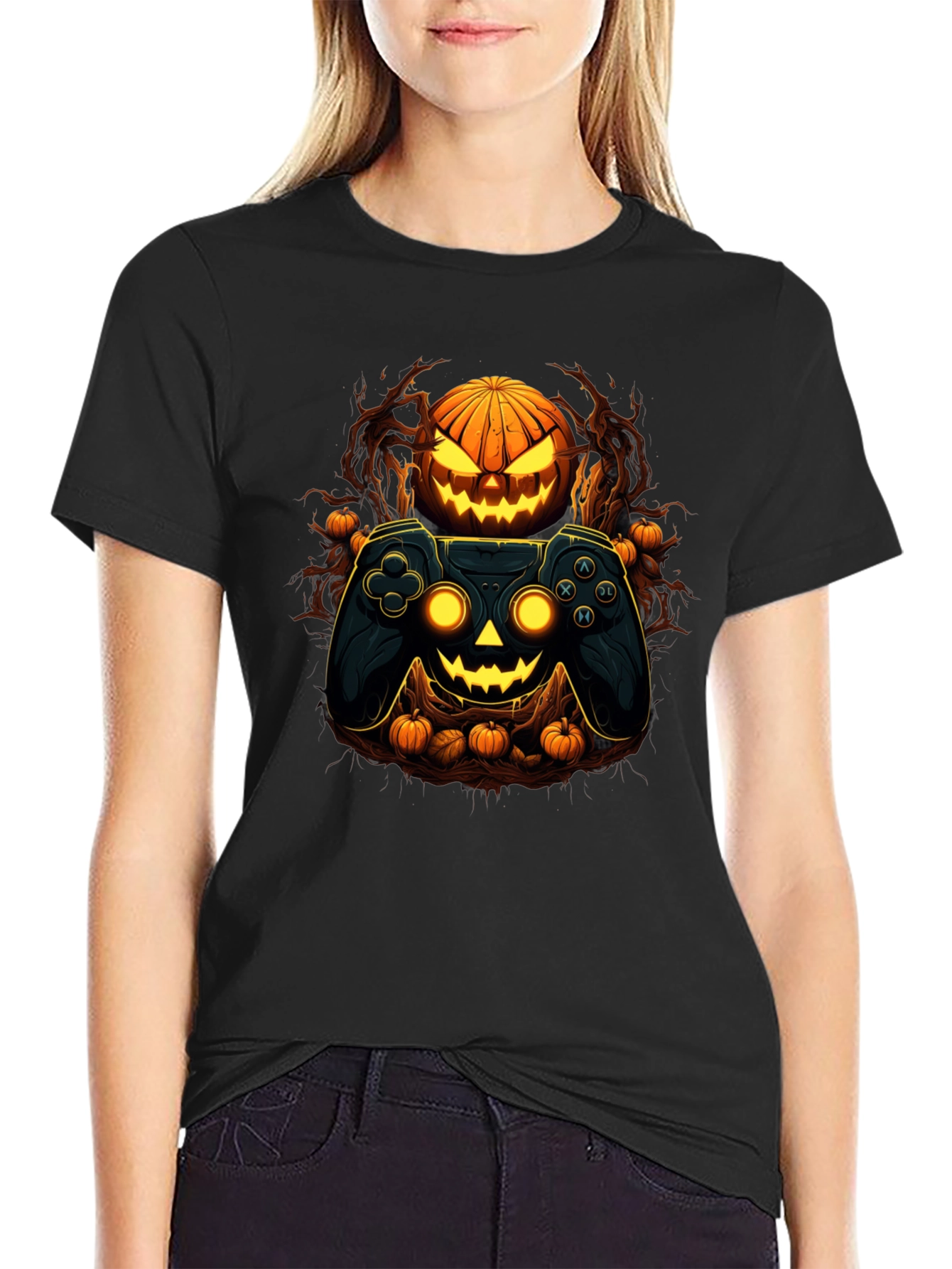 Gamer Halloween Graphic Tee