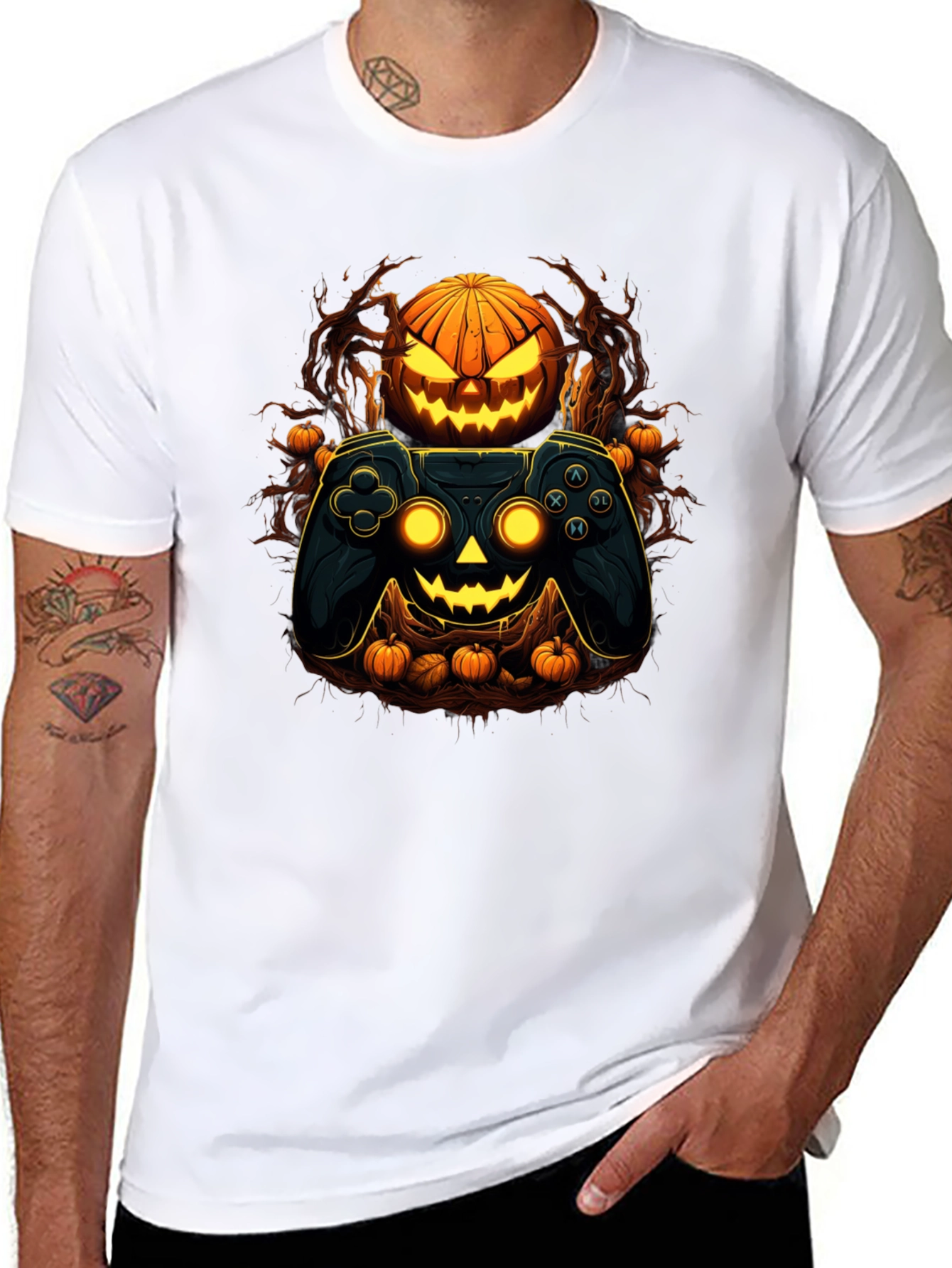 Gamer Halloween Graphic Tee