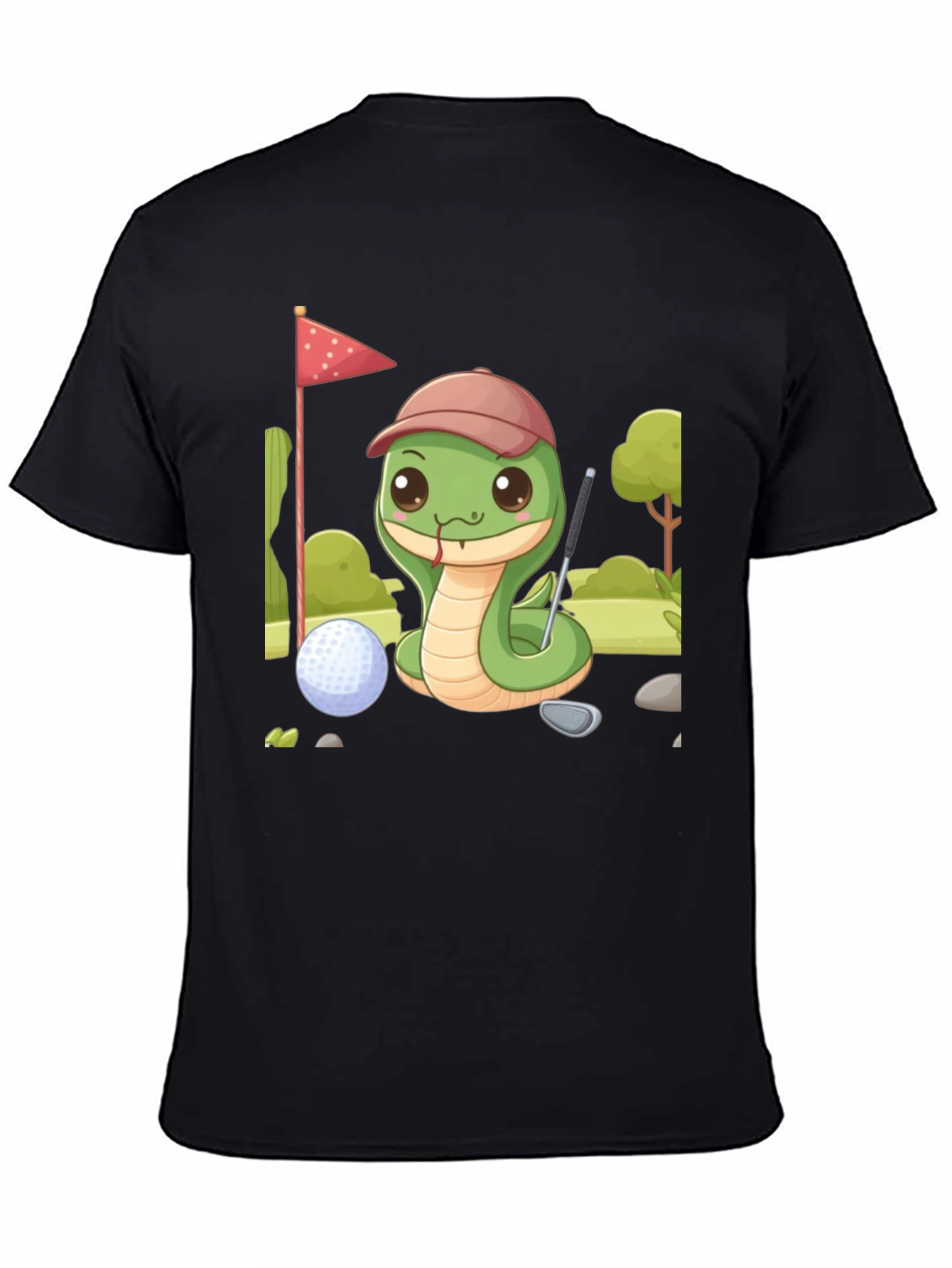 Golf Snake Tee - Cute Cartoon Golfer T-Shirt