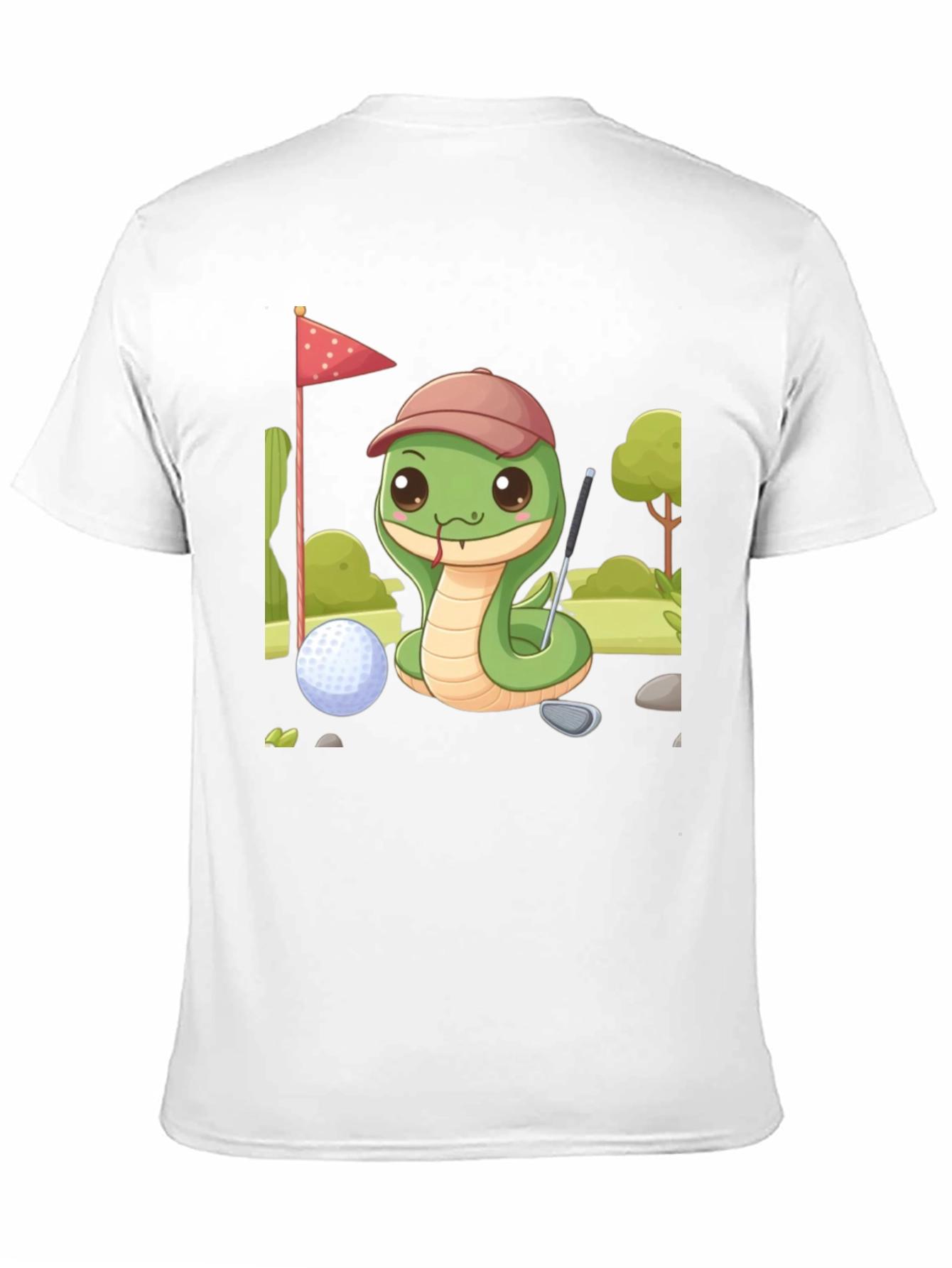 Golf Snake Tee - Cute Cartoon Golfer T-Shirt