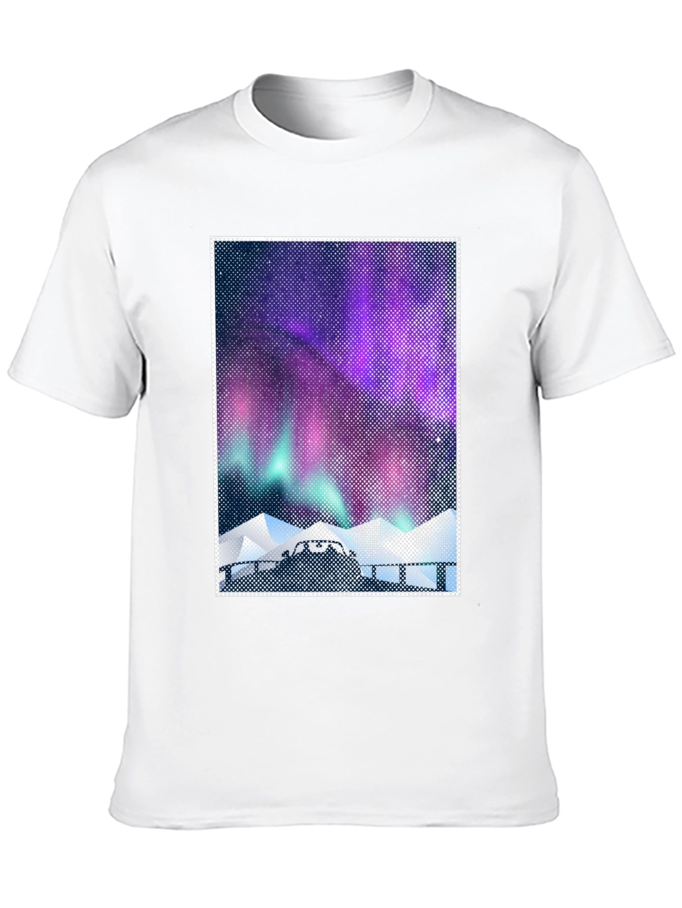 Northern Lights Graphic Tee - Mens Black T-Shirt