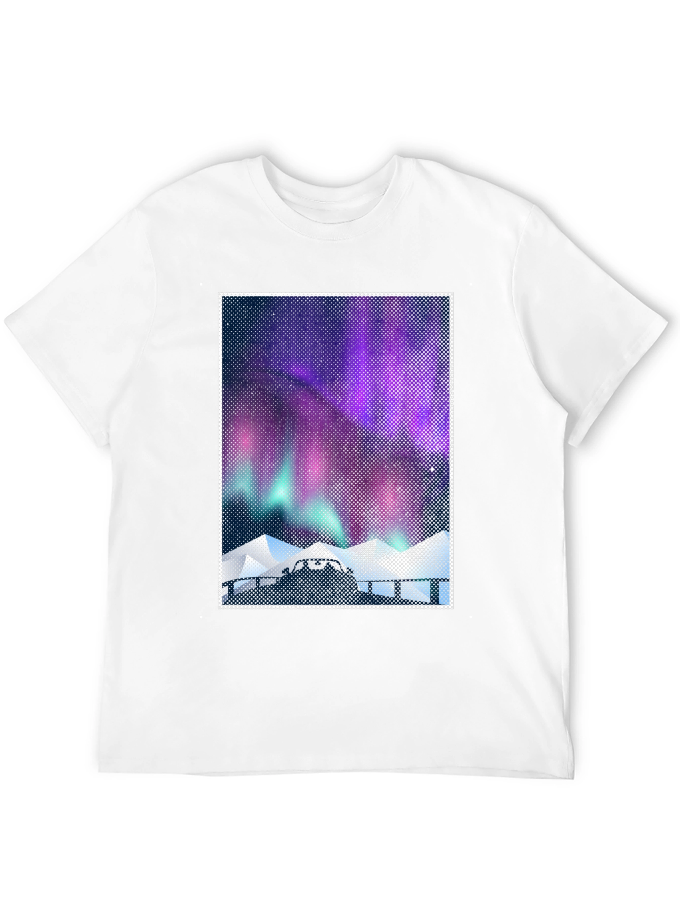 Northern Lights Graphic Tee - Mens Black T-Shirt
