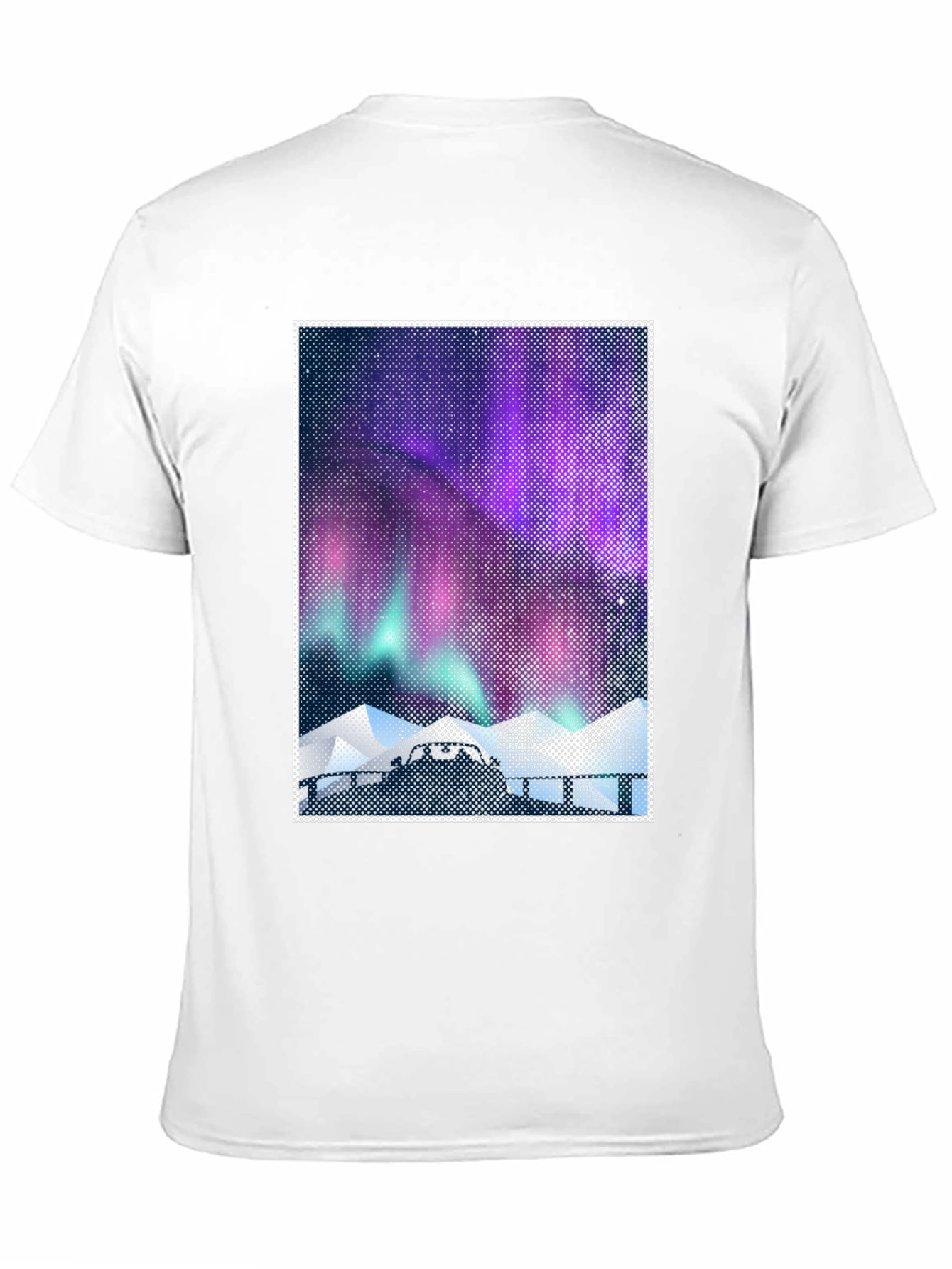Northern Lights Graphic Tee - Mens Black T-Shirt