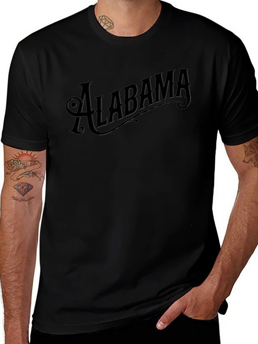 Alabama Graphic Tee - Classic Black Cotton T-Shirt