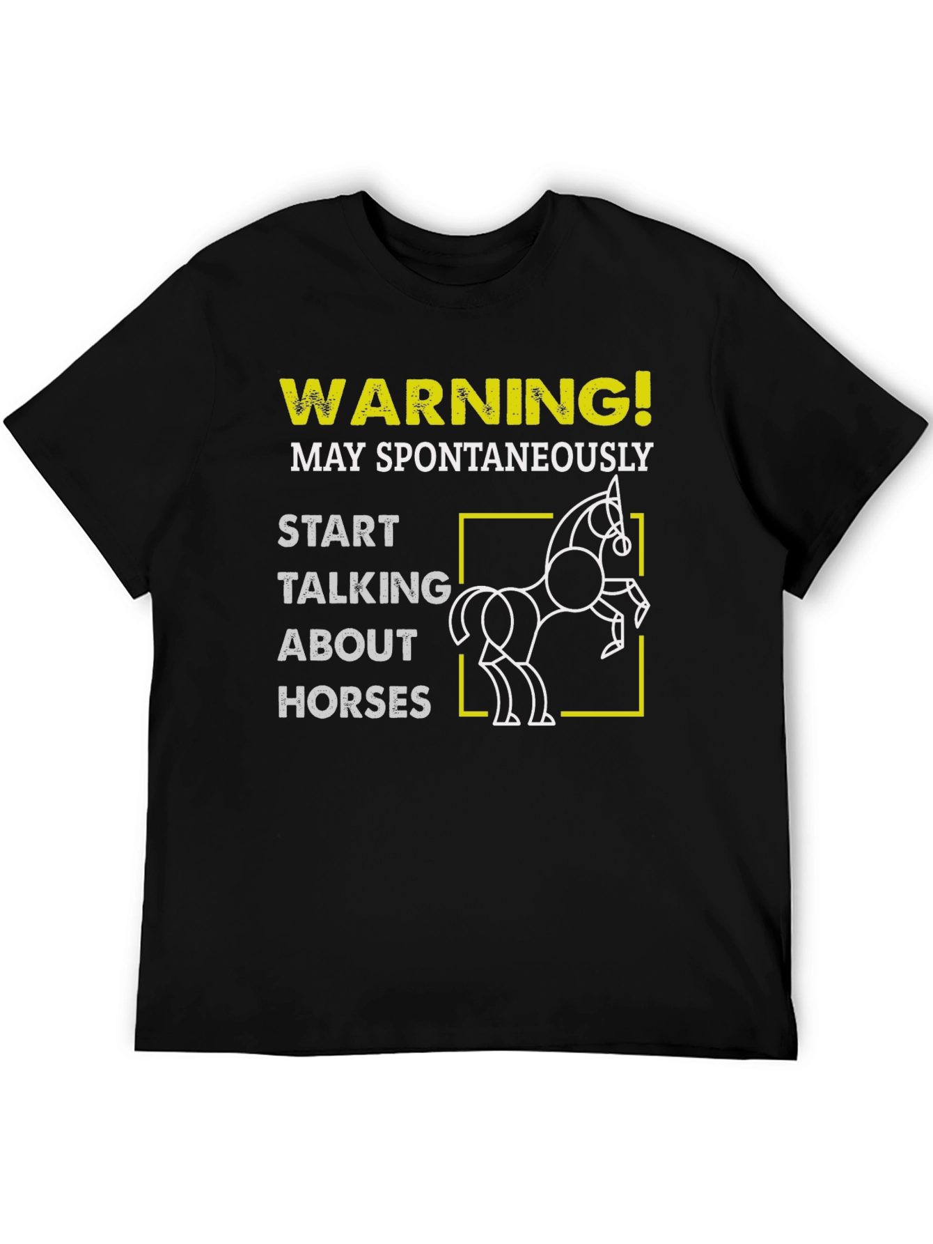 Warning May Spontaneously Talk About Horses T-Shirt