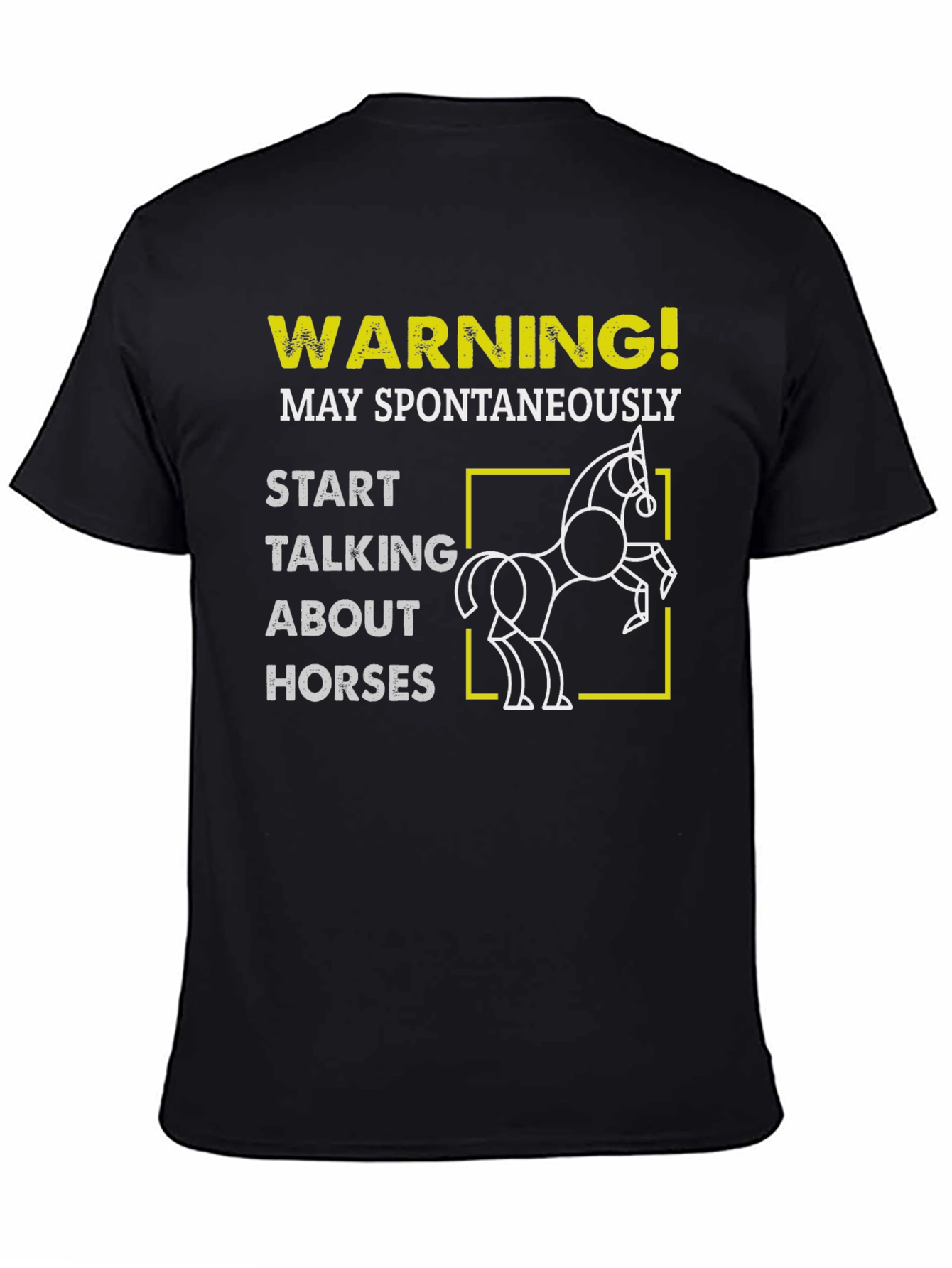 Warning May Spontaneously Talk About Horses T-Shirt